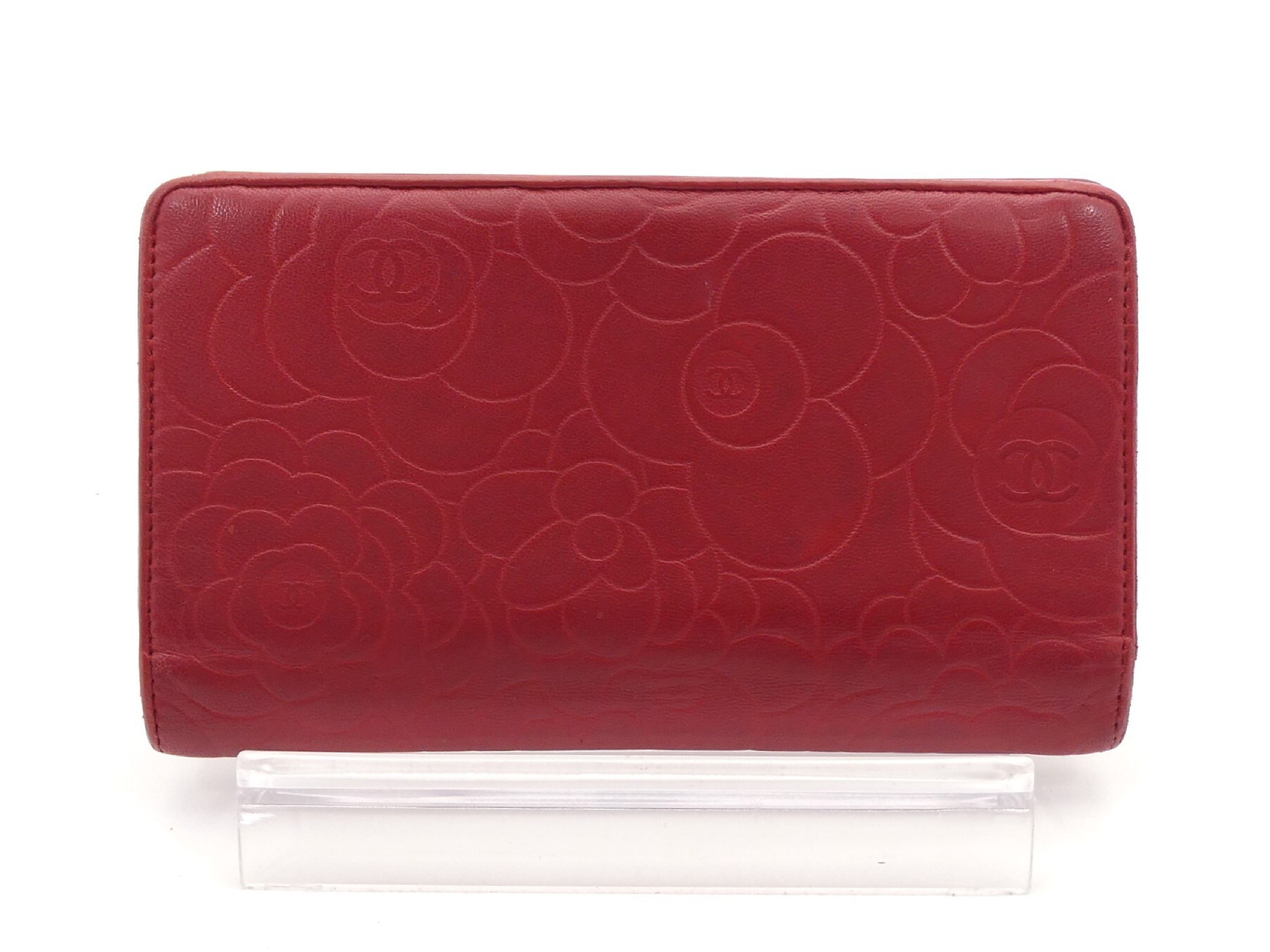 Camellia Coco Mark Bi-fold Long Wallet — view 2