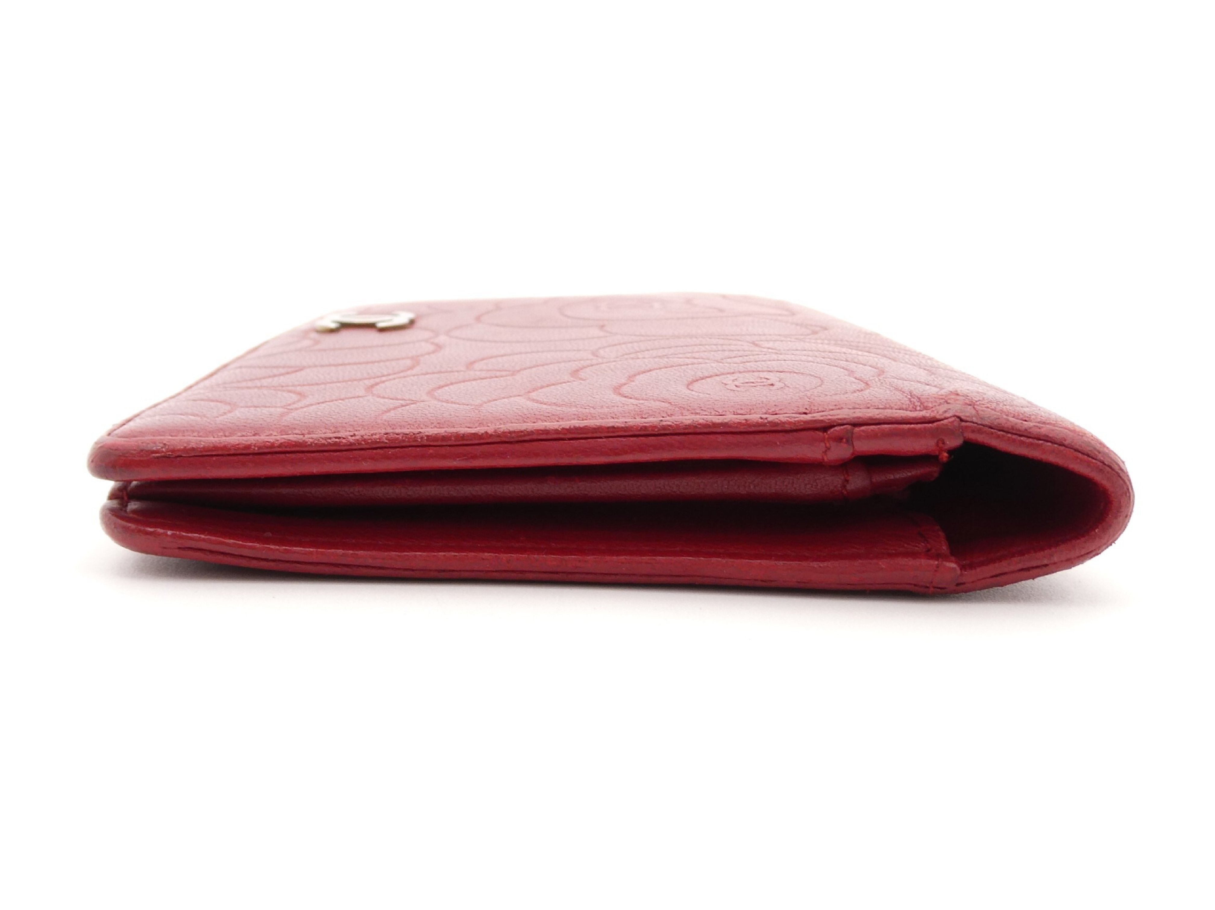 Camellia Coco Mark Bi-fold Long Wallet — view 3