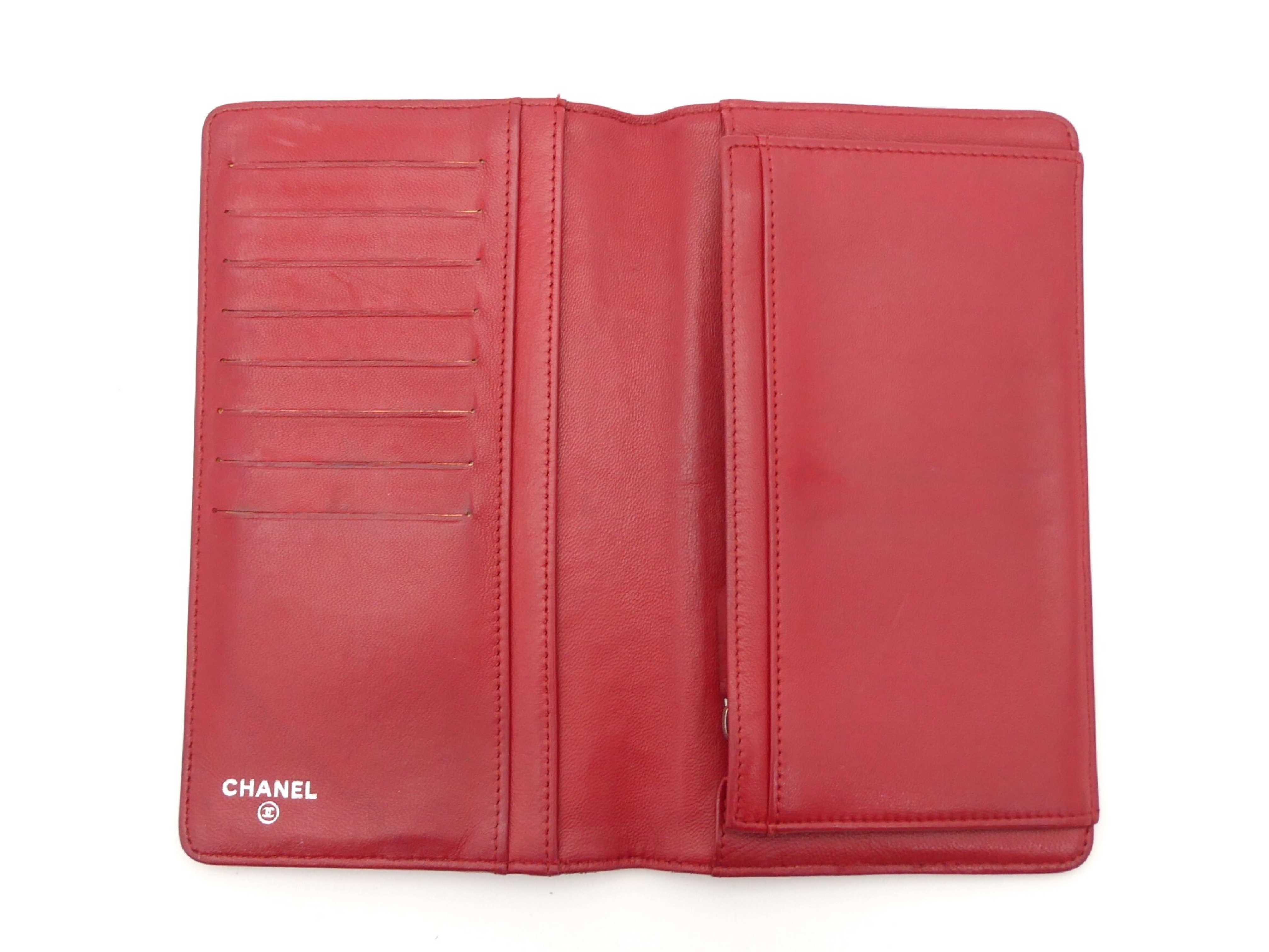 Camellia Coco Mark Bi-fold Long Wallet — view 6