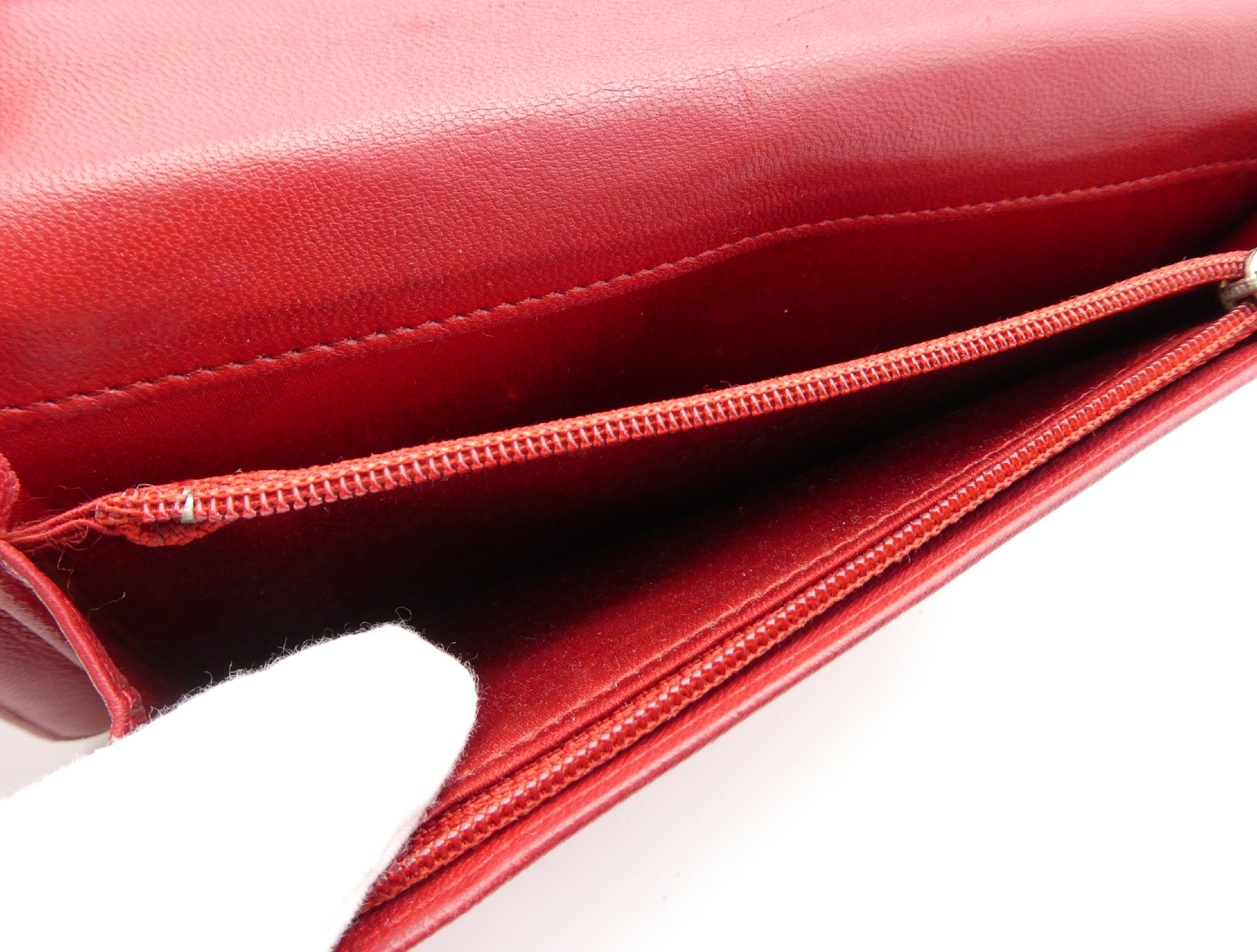 Camellia Coco Mark Bi-fold Long Wallet — view 7