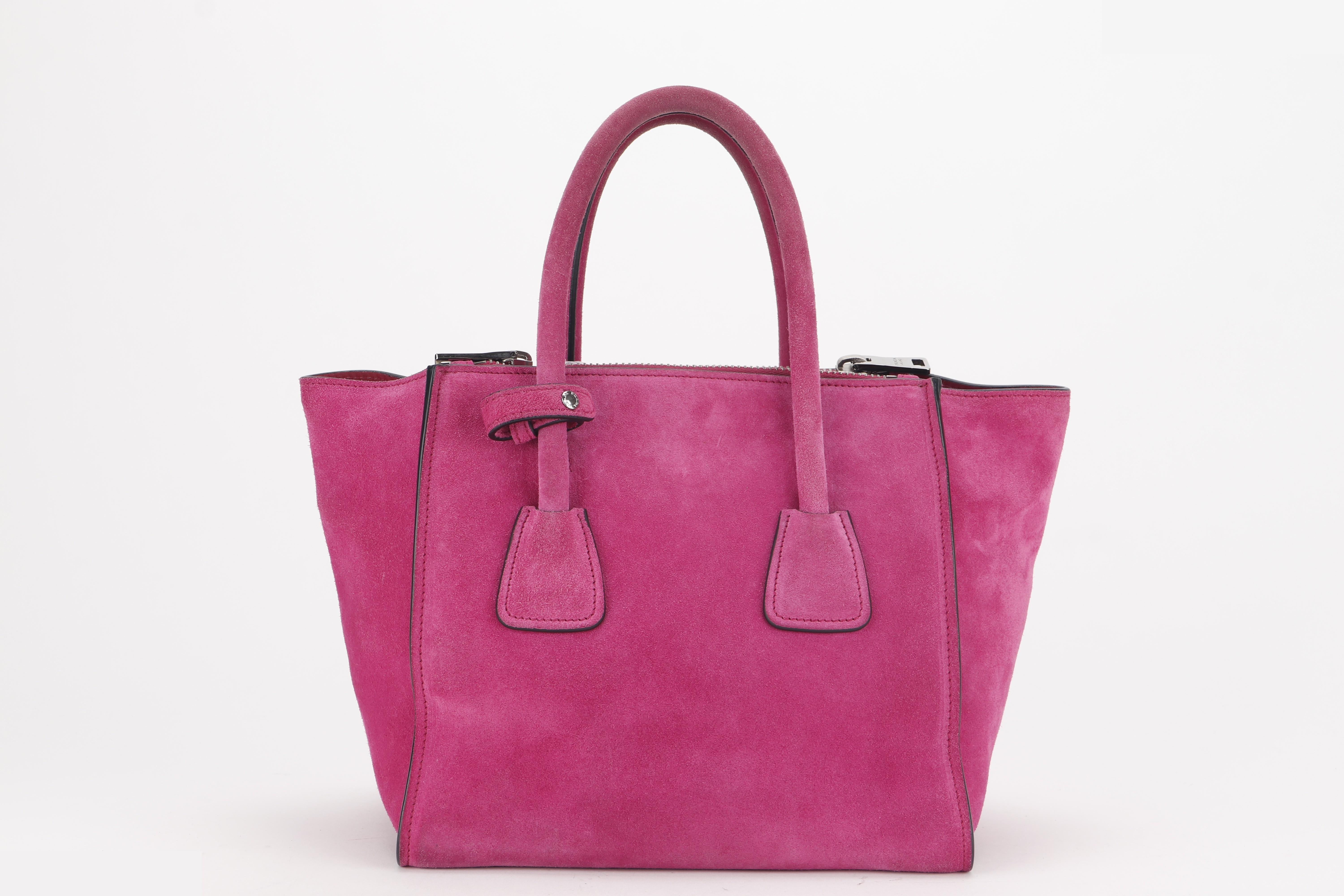 2 WAYS BAG MEDIUM PINK SUEDE SHW — view 2
