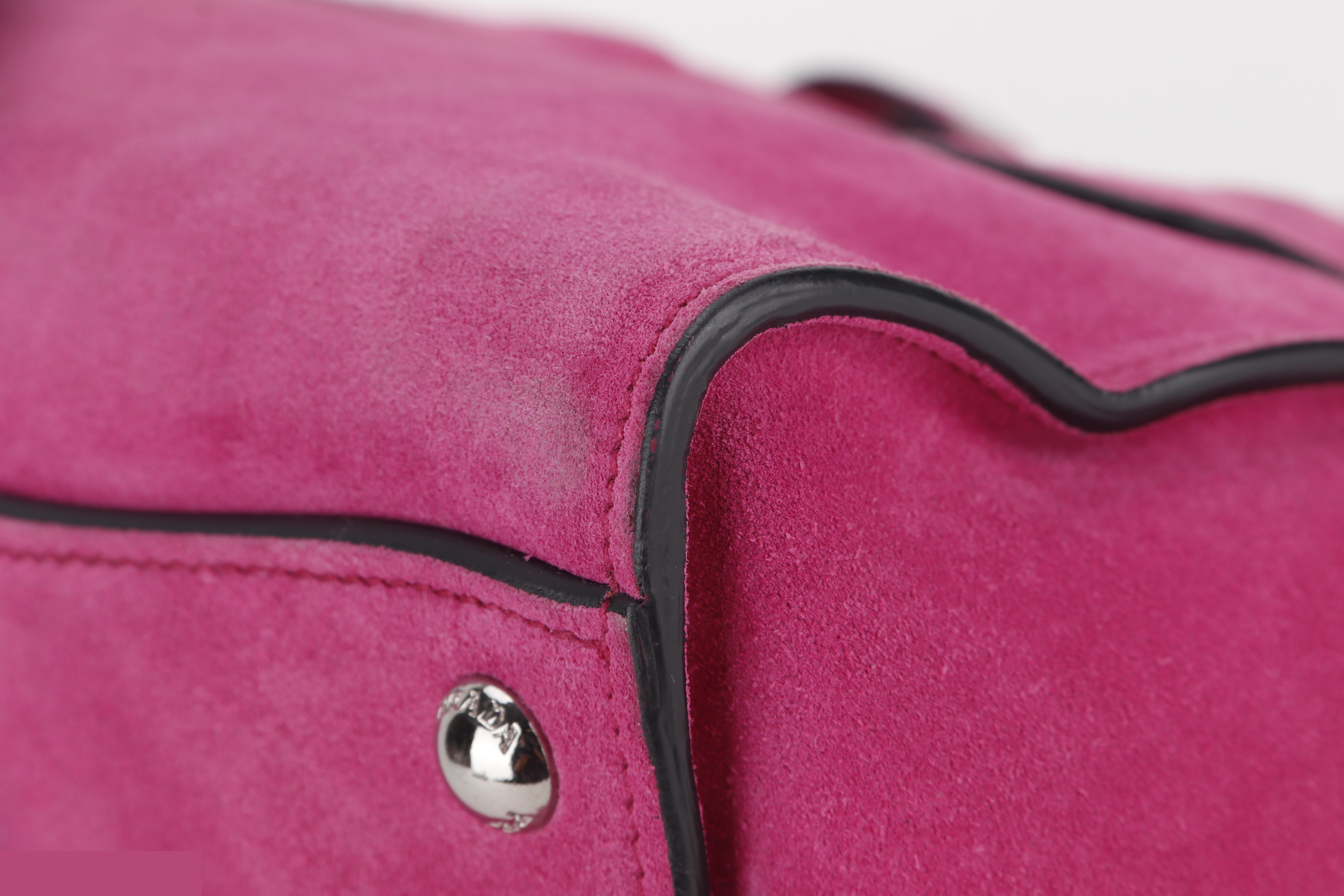 2 WAYS BAG MEDIUM PINK SUEDE SHW — view 8