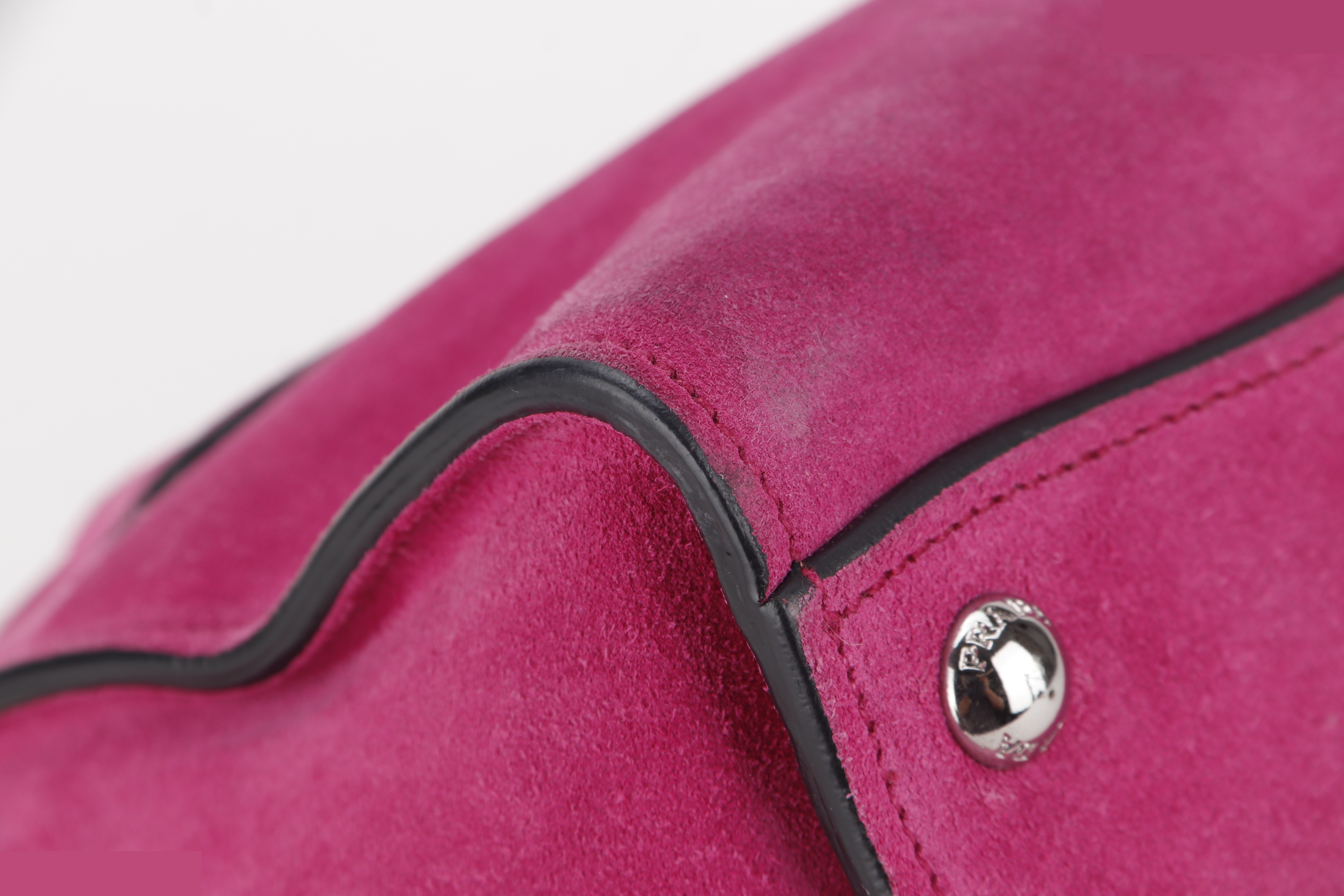 2 WAYS BAG MEDIUM PINK SUEDE SHW — view 9