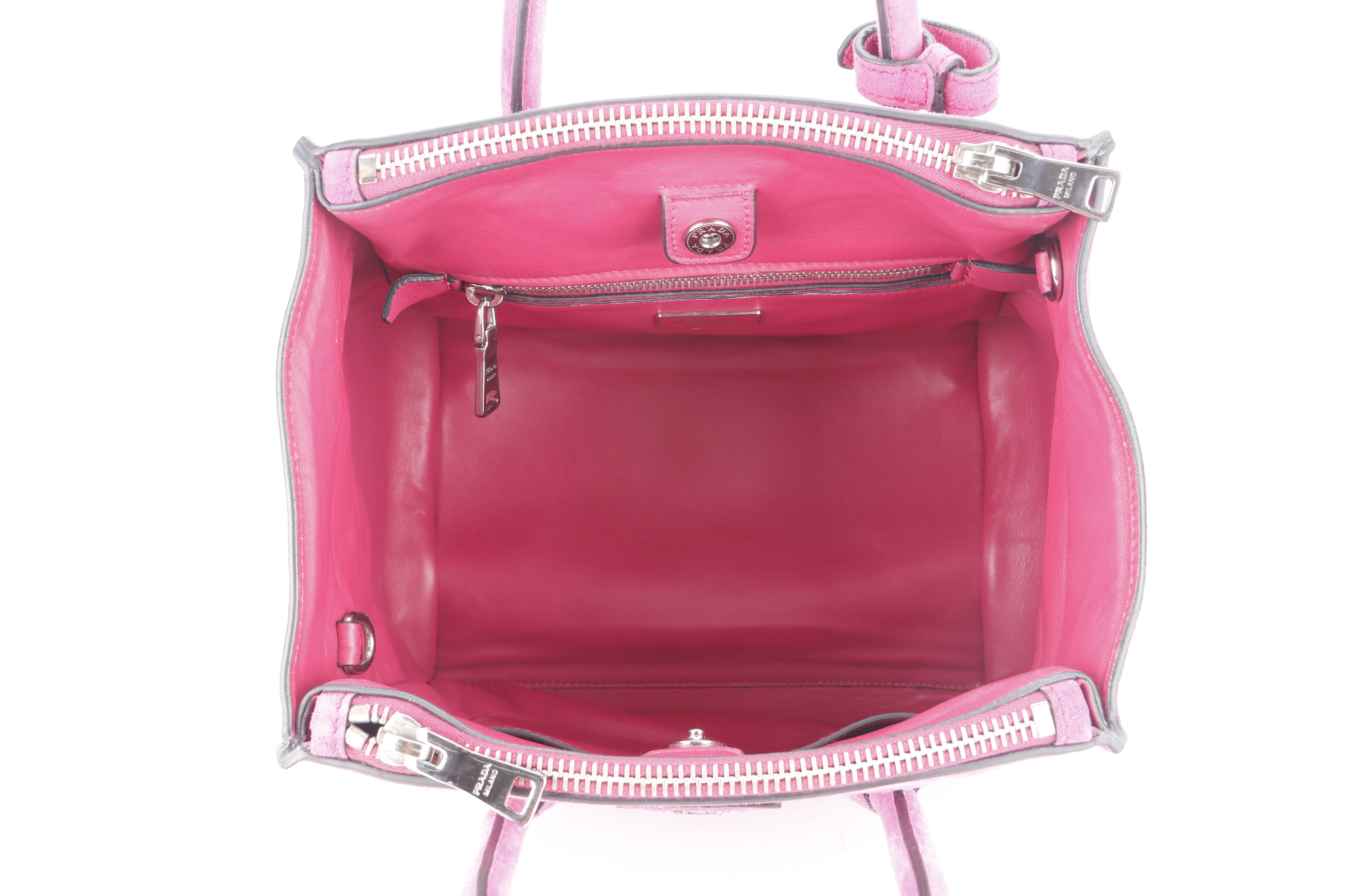 2 WAYS BAG MEDIUM PINK SUEDE SHW — view 10