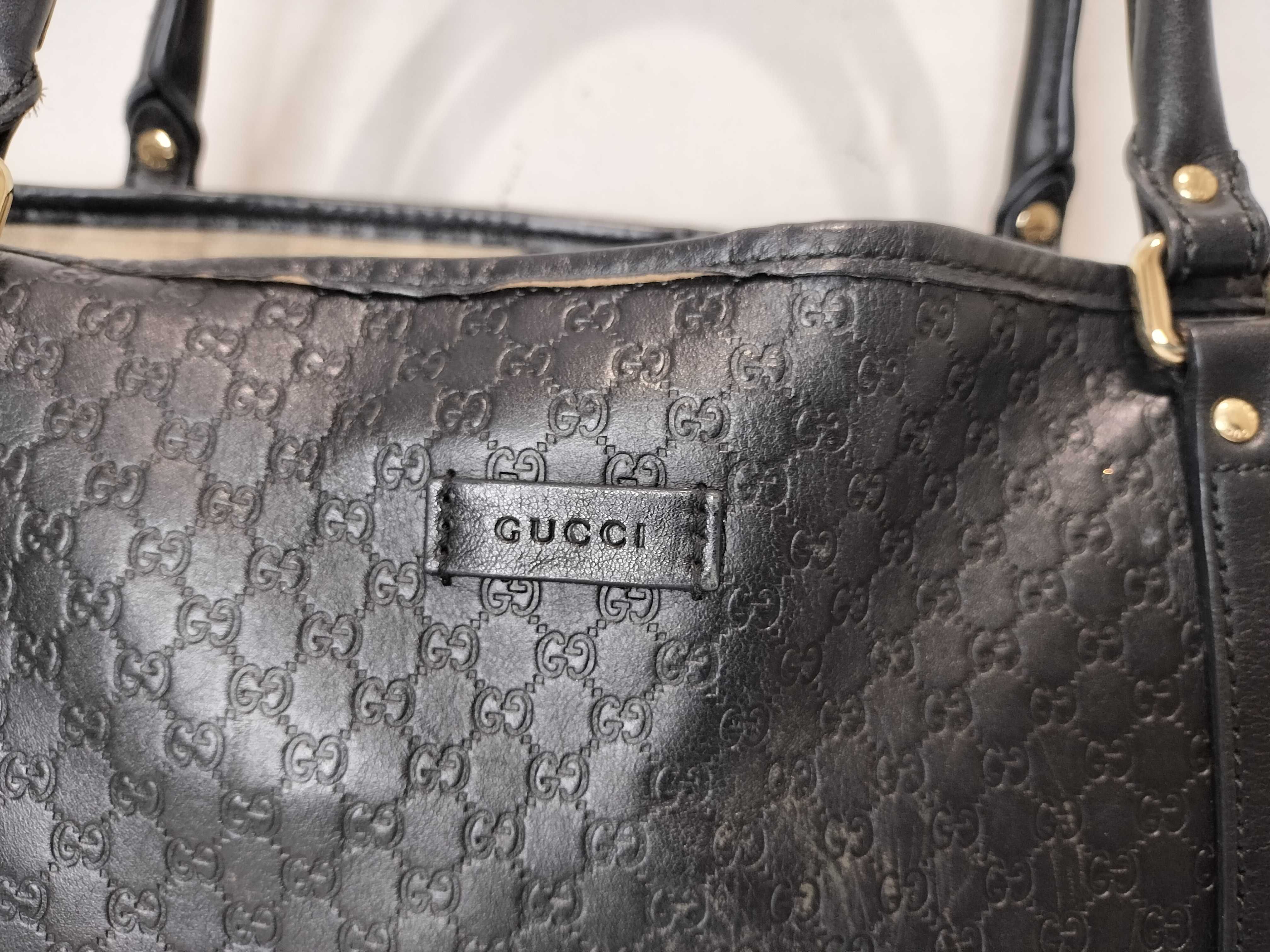 Guccissima Microguccissima 449647 Leather Handbag Black — view 2
