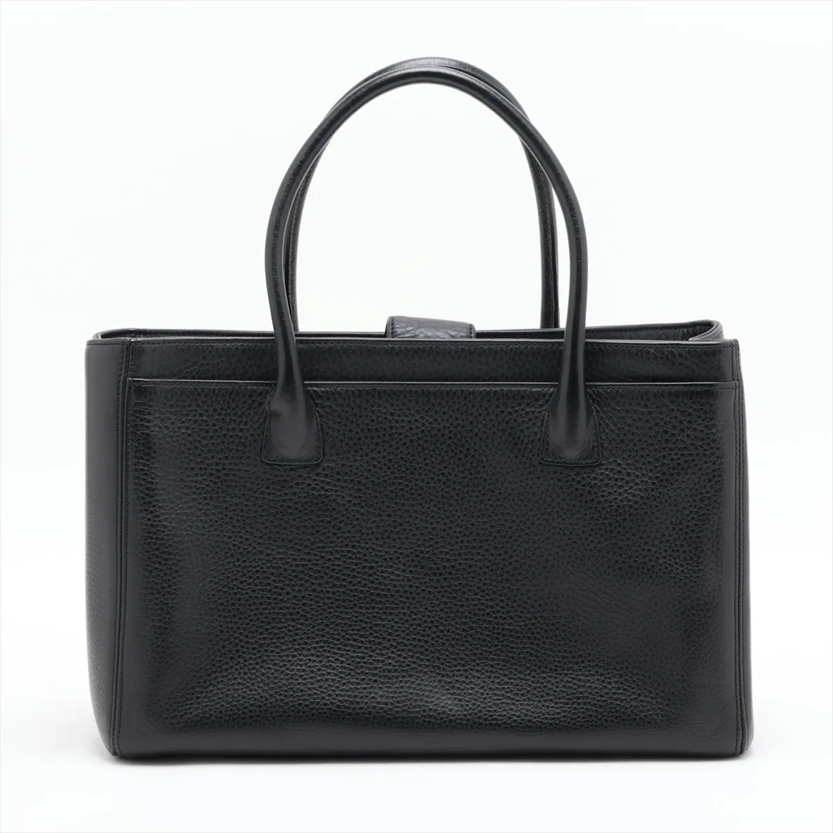 [Individually packaged] Chanel Executive Leather 2-Way Tote Bag, Black with Silver Hardware, 18179838, Serial Number 18 — view 2