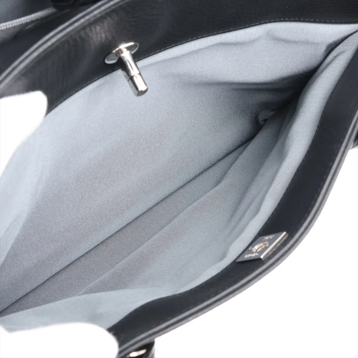 [Individually packaged] Chanel Executive Leather 2-Way Tote Bag, Black with Silver Hardware, 18179838, Serial Number 18 — view 11