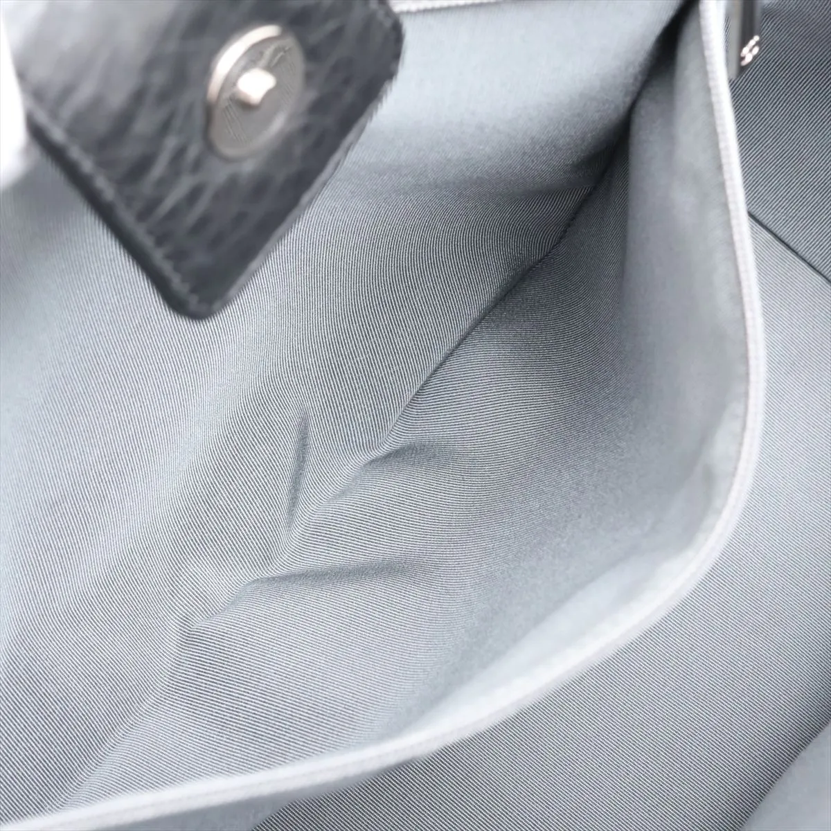 [Individually packaged] Chanel Executive Leather 2-Way Tote Bag, Black with Silver Hardware, 18179838, Serial Number 18 — view 9