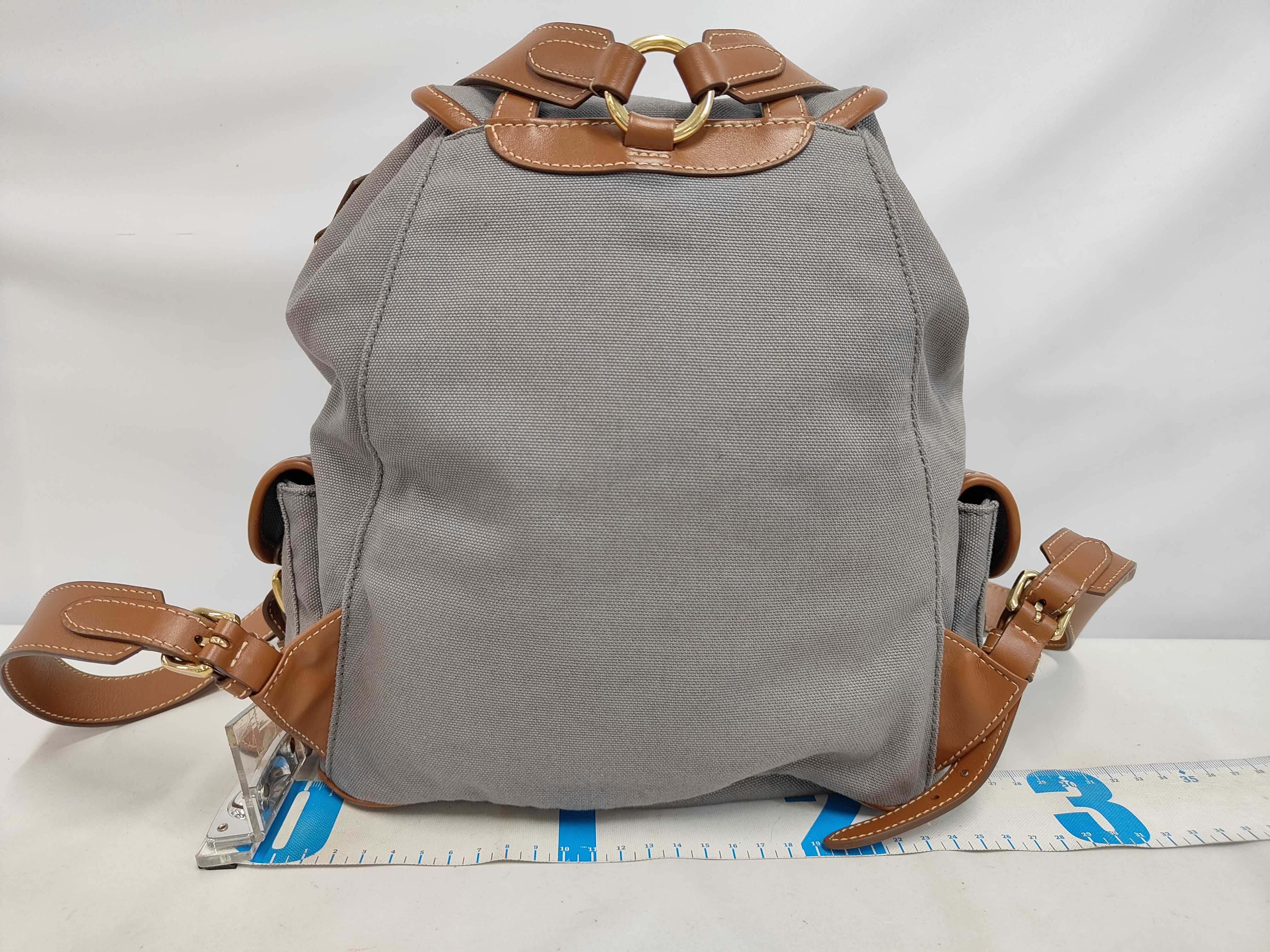 Canvas Leather Backpack Large Rucksack — view 2