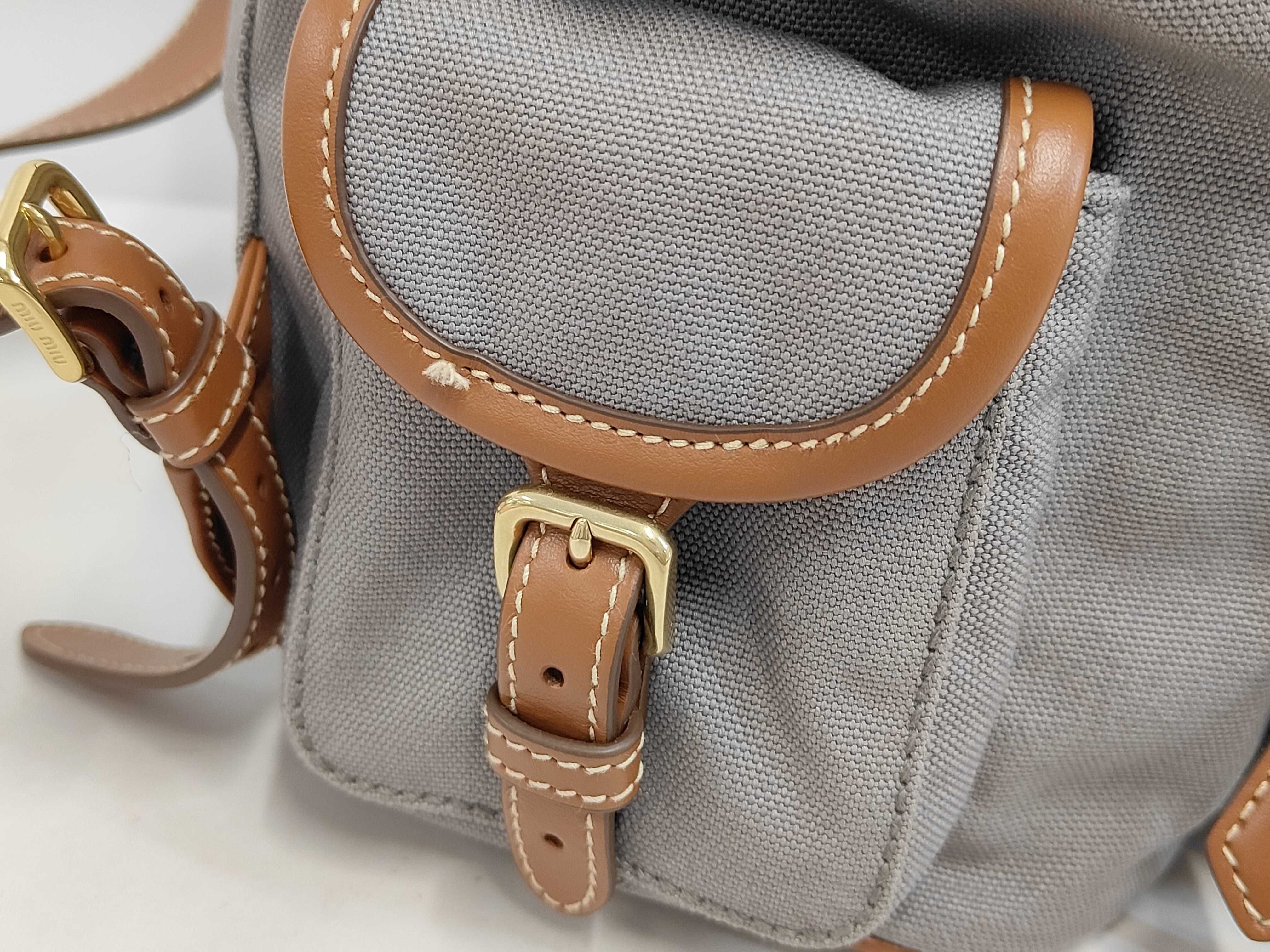 Canvas Leather Backpack Large Rucksack — view 7