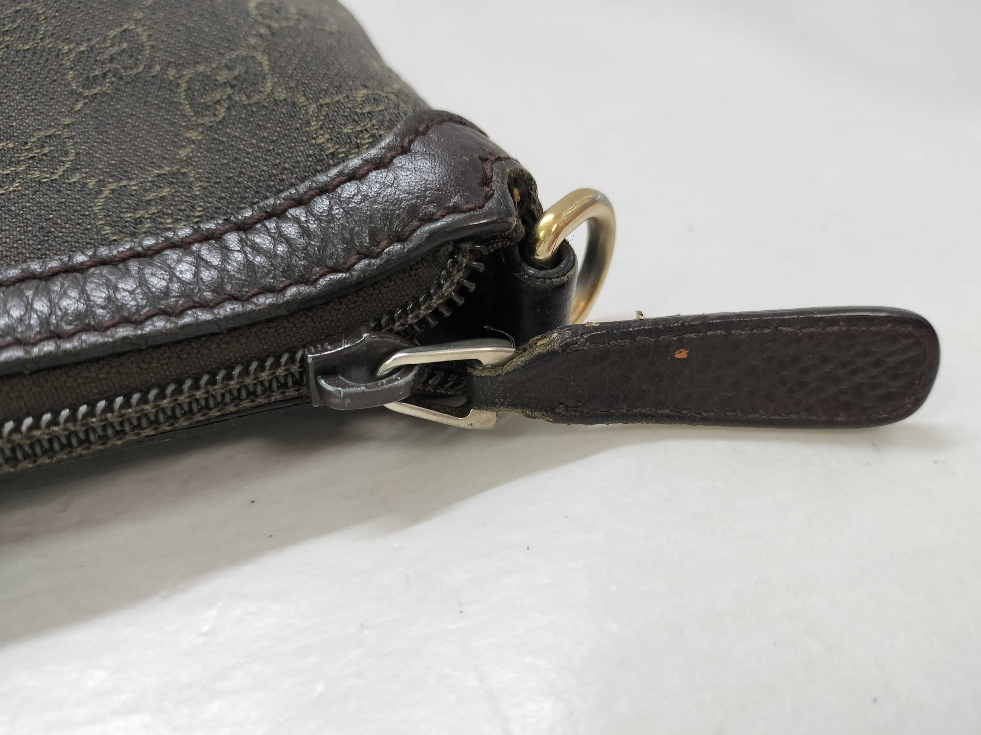 Bamboo Black Leather GG Monogram Bamboo Handle Bag Tote Bag — view 15