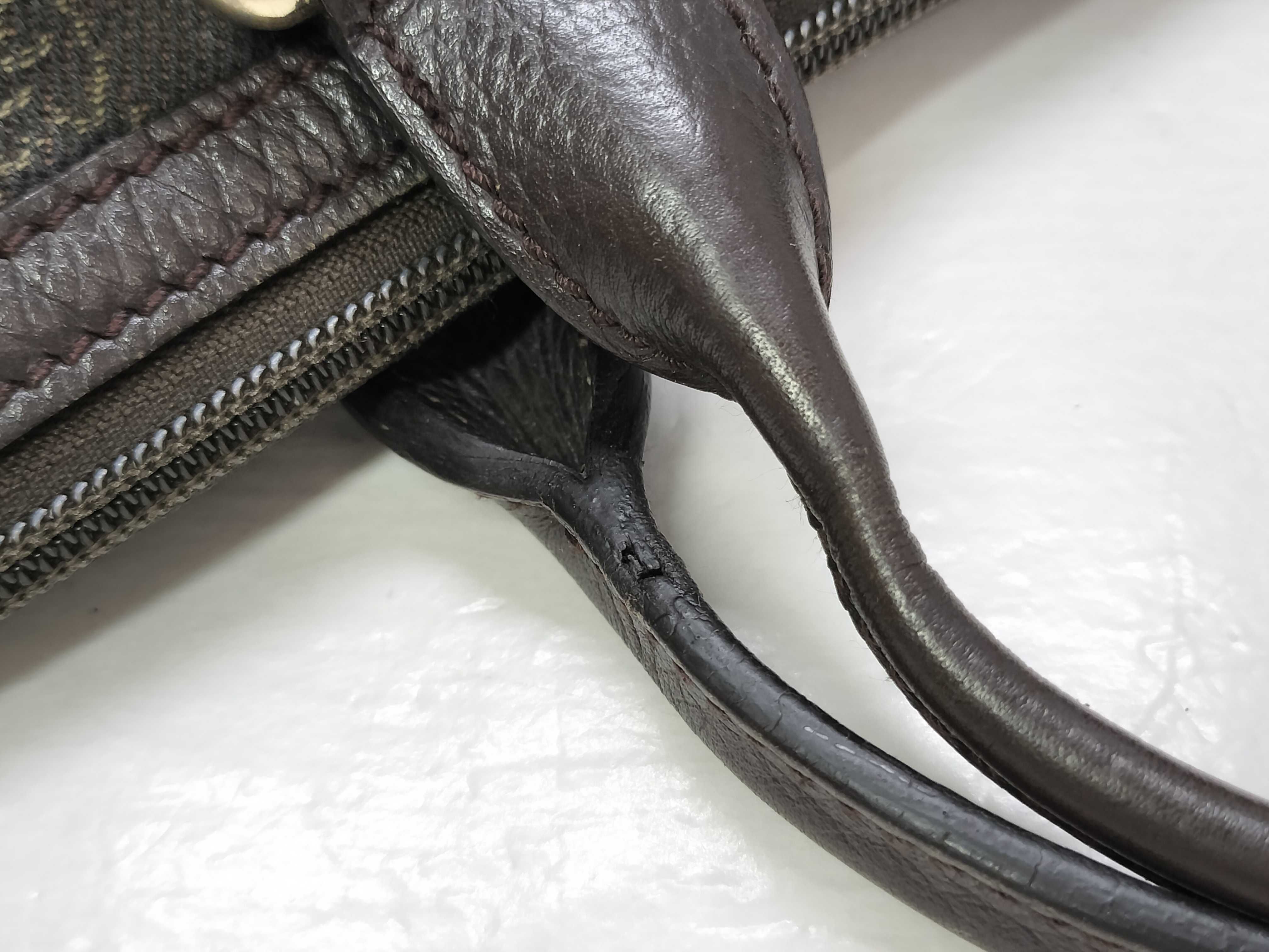 Bamboo Black Leather GG Monogram Bamboo Handle Bag Tote Bag — view 4
