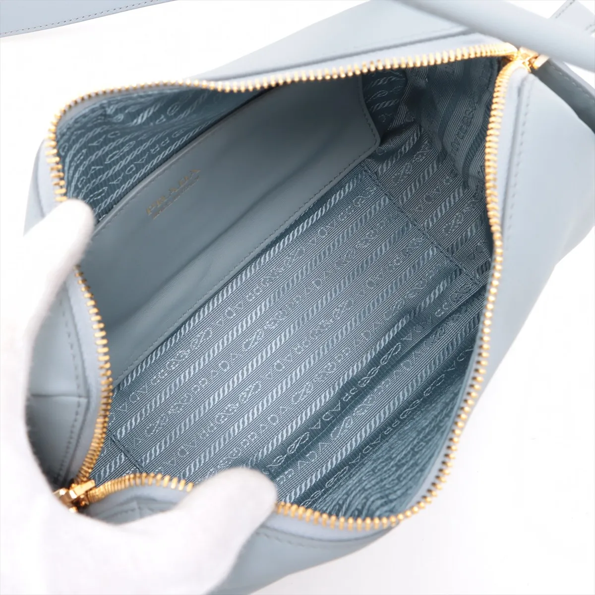 Darling Leather 2WAY Handbag Blue 1BA451 — view 8