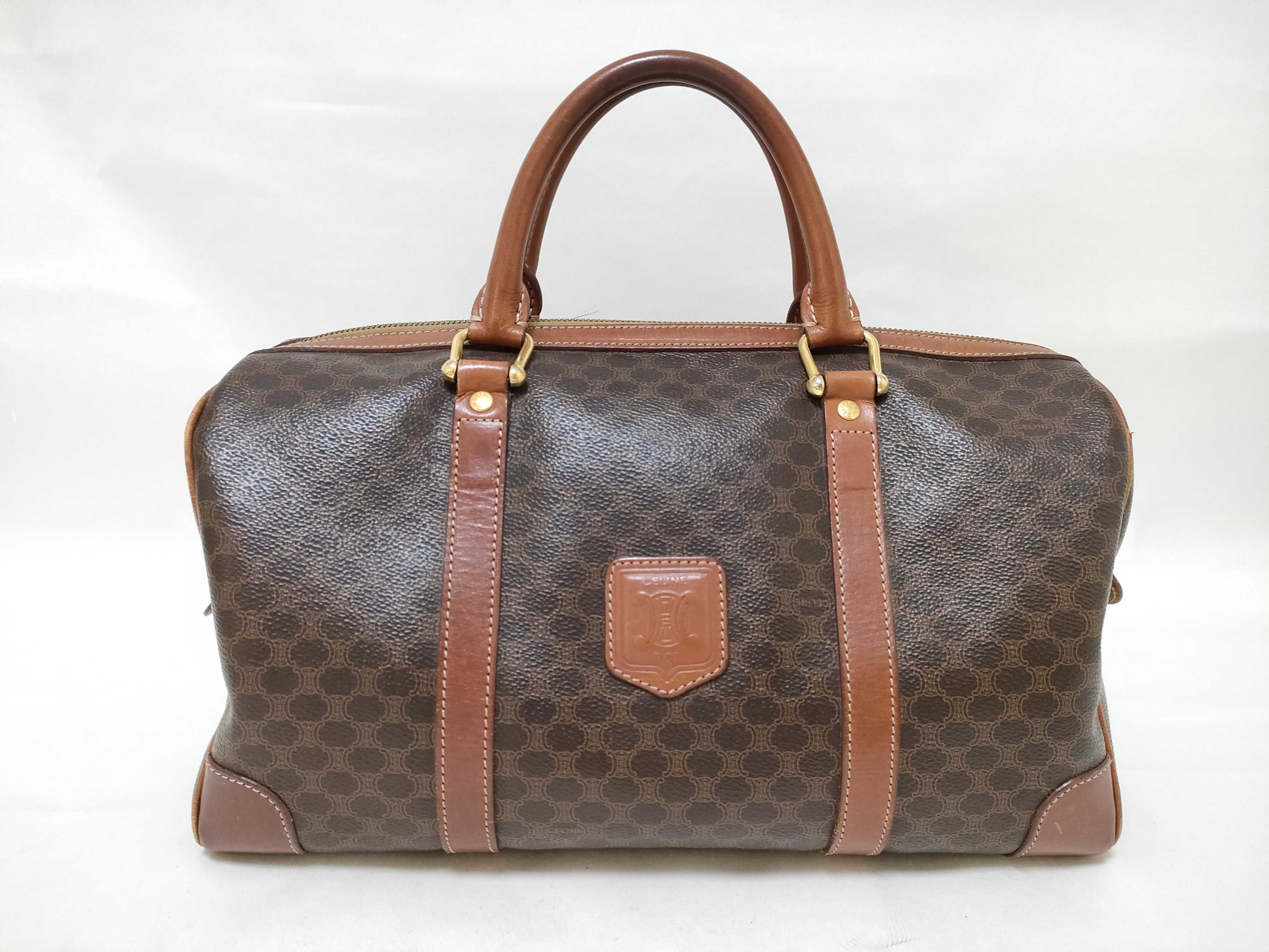 Macadam pattern Boston bag