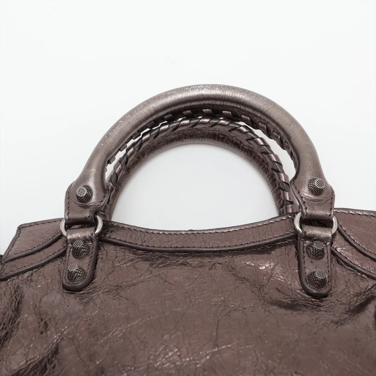 Neo Cagol XS 700940 Leather 2-Way Handbag Gold with Mirror — view 6