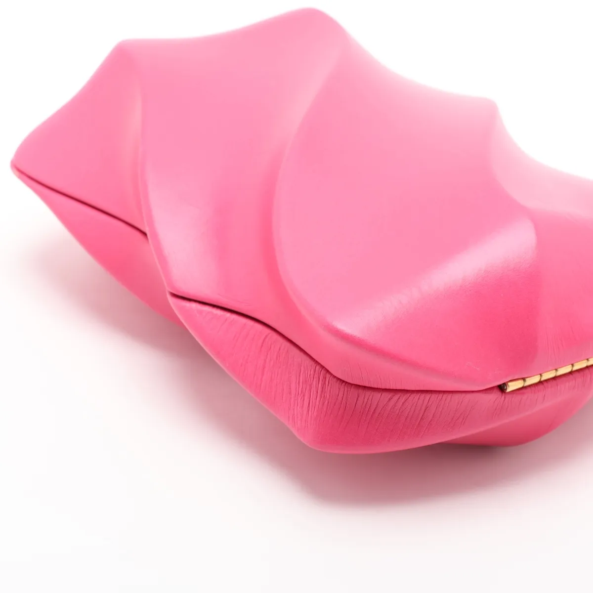 The World Leather Clutch Bag Pink — view 4