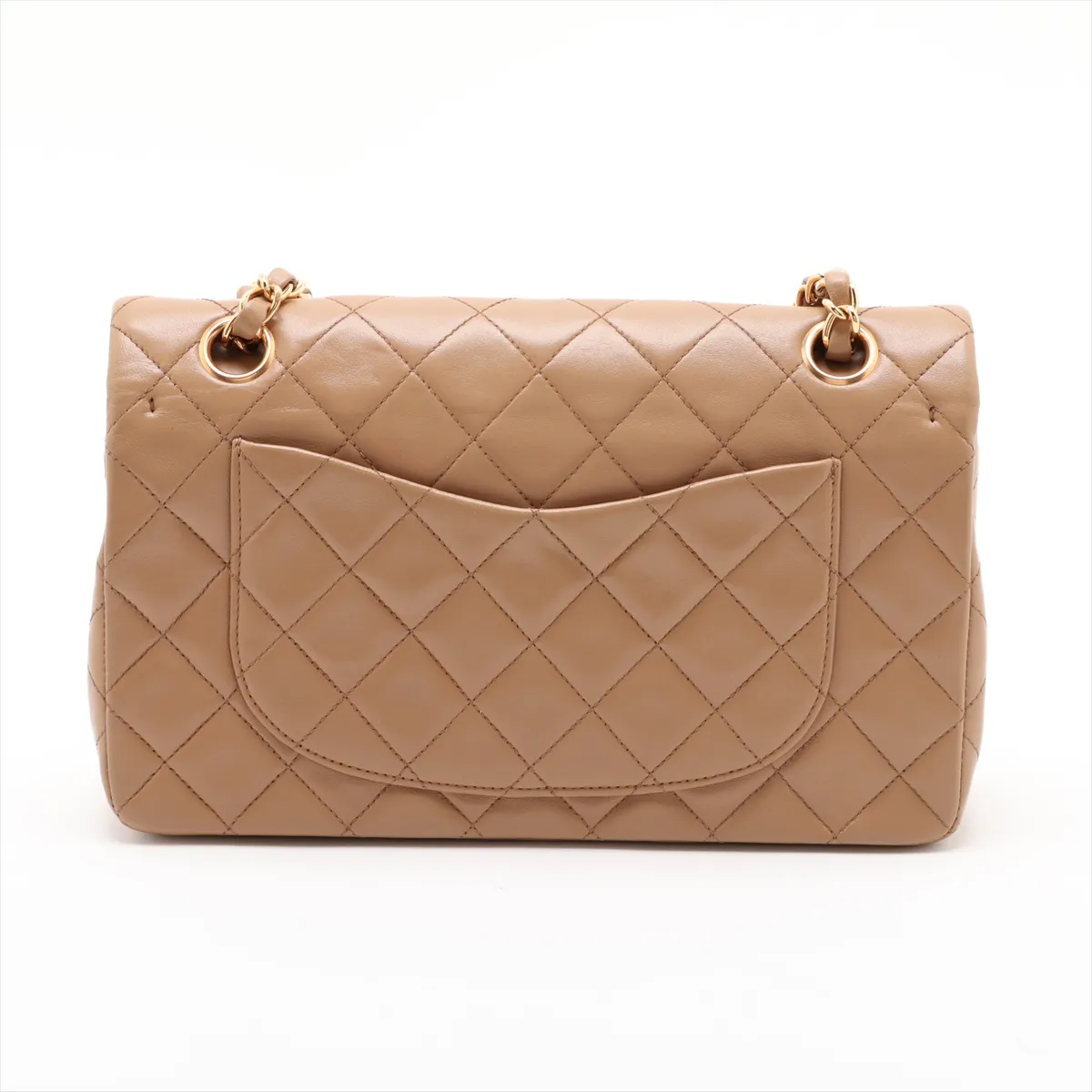 [Individually packaged] Chanel Matelassé 23 Small Lambskin Double Flap Double Chain Bag, Brown with Gold Hardware, 3614215, Series 3 — view 2