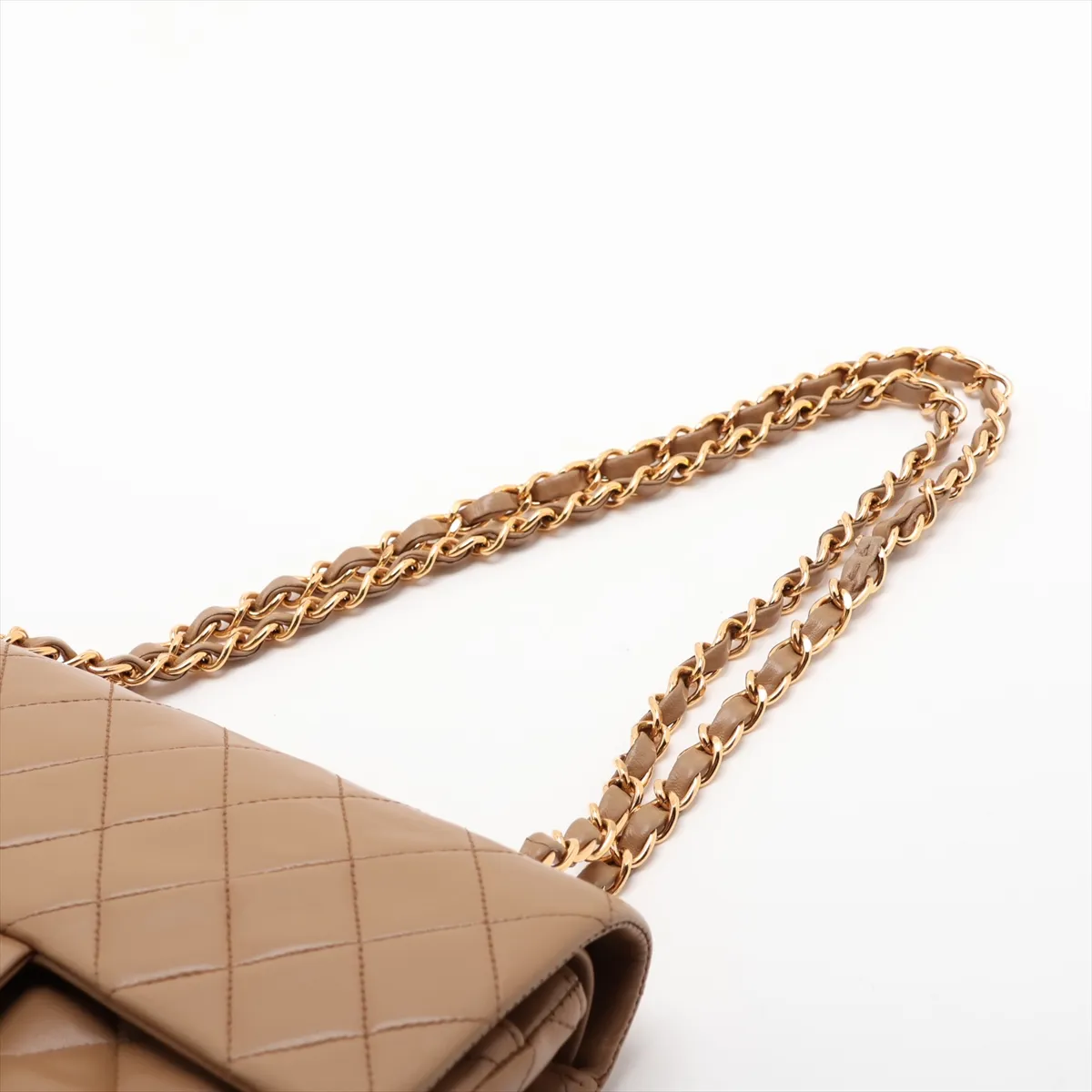 [Individually packaged] Chanel Matelassé 23 Small Lambskin Double Flap Double Chain Bag, Brown with Gold Hardware, 3614215, Series 3 — view 5