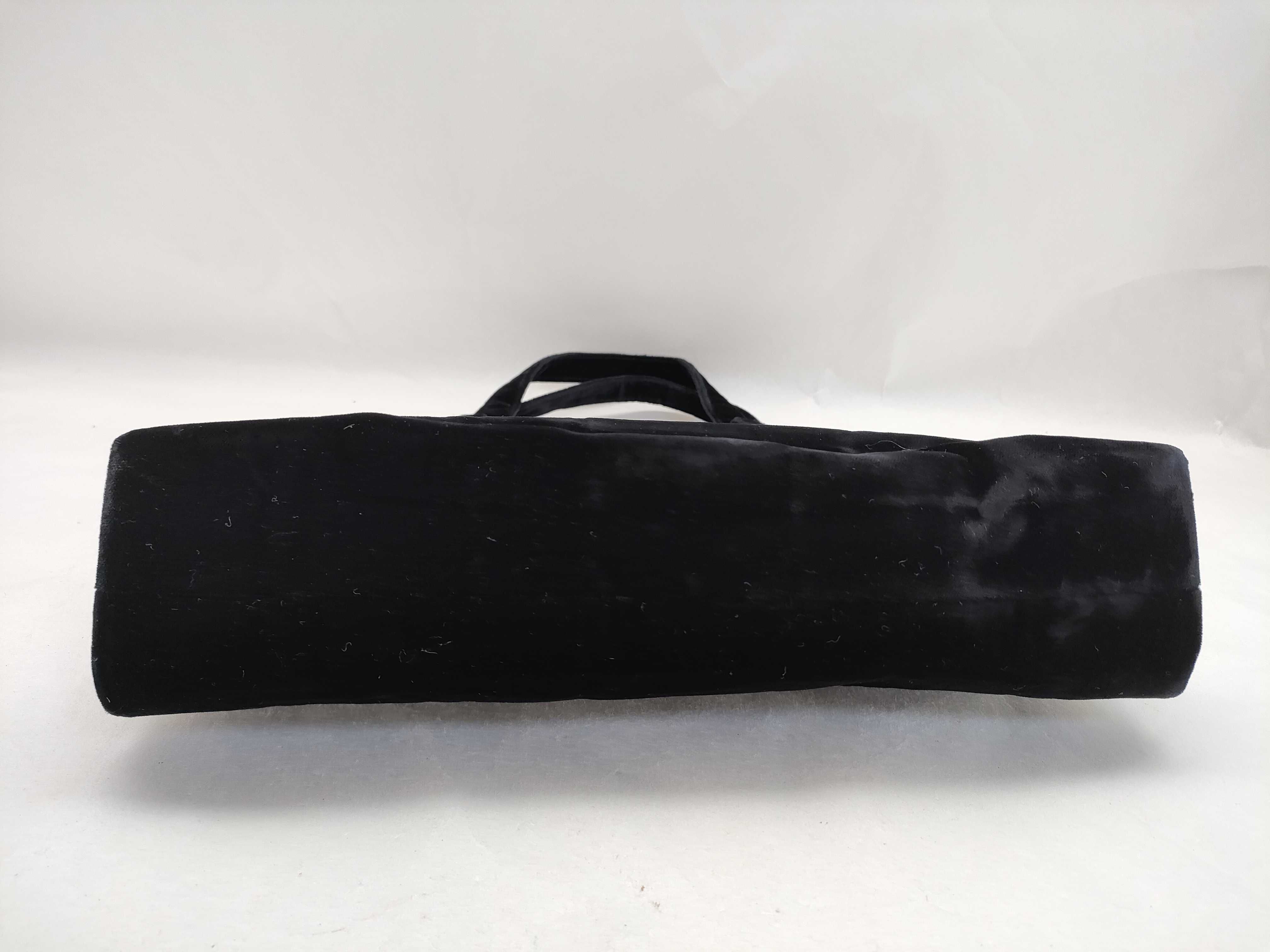 Velour Handbag Black Handbag — view 7