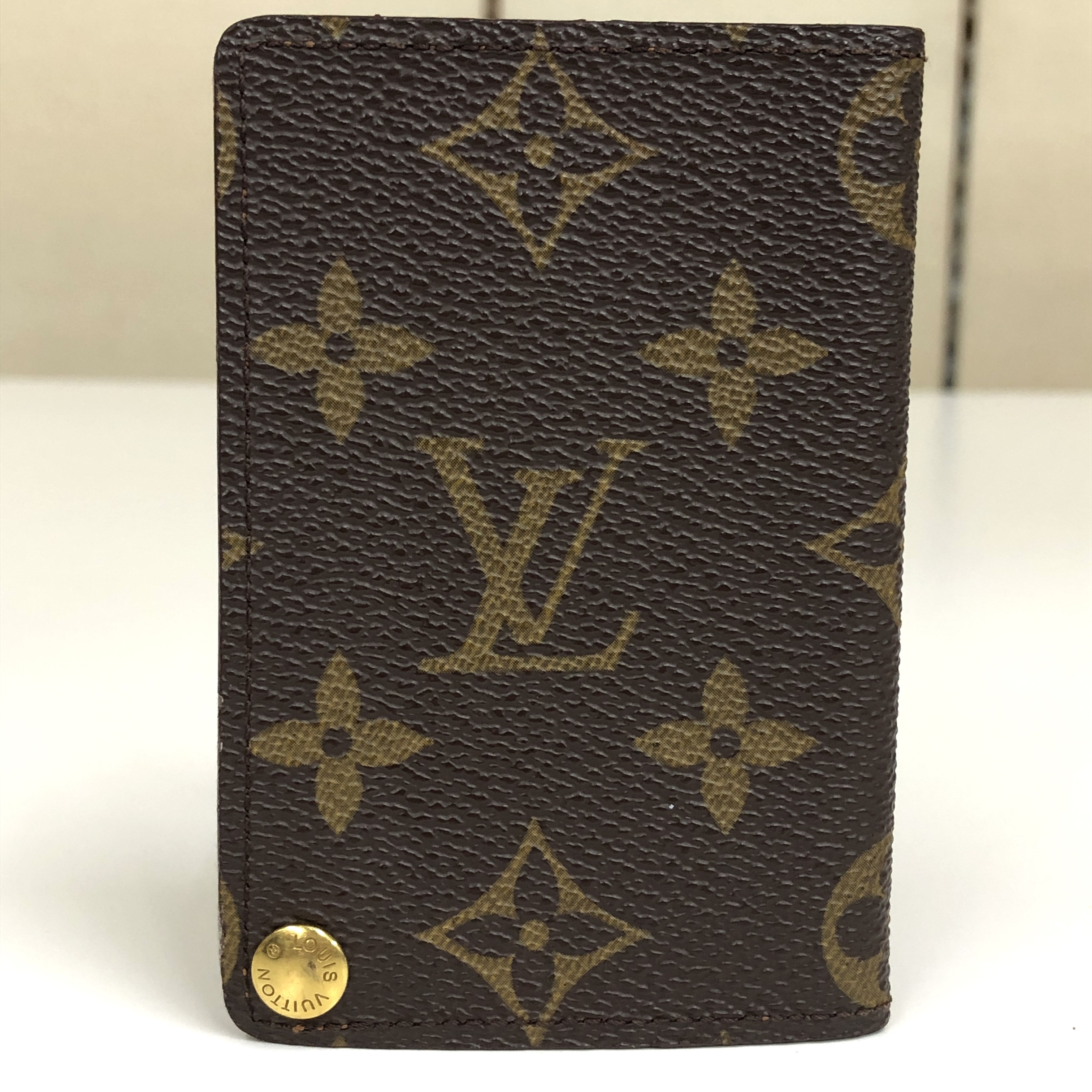 Monogram Portecarte Credit Pression M60937 Card Case CT1917 Business Card Holder Pass Case Card Holder Made in France Wallet — view 2