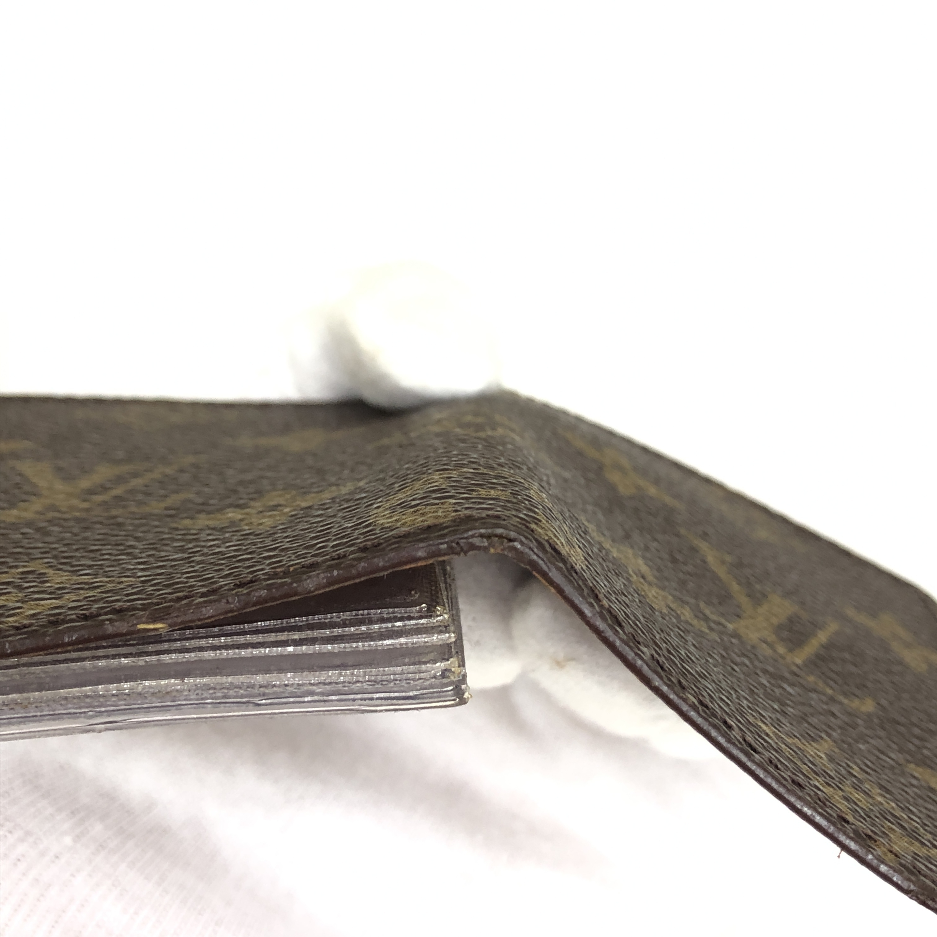 Monogram Portecarte Credit Pression M60937 Card Case CT1917 Business Card Holder Pass Case Card Holder Made in France Wallet — view 14