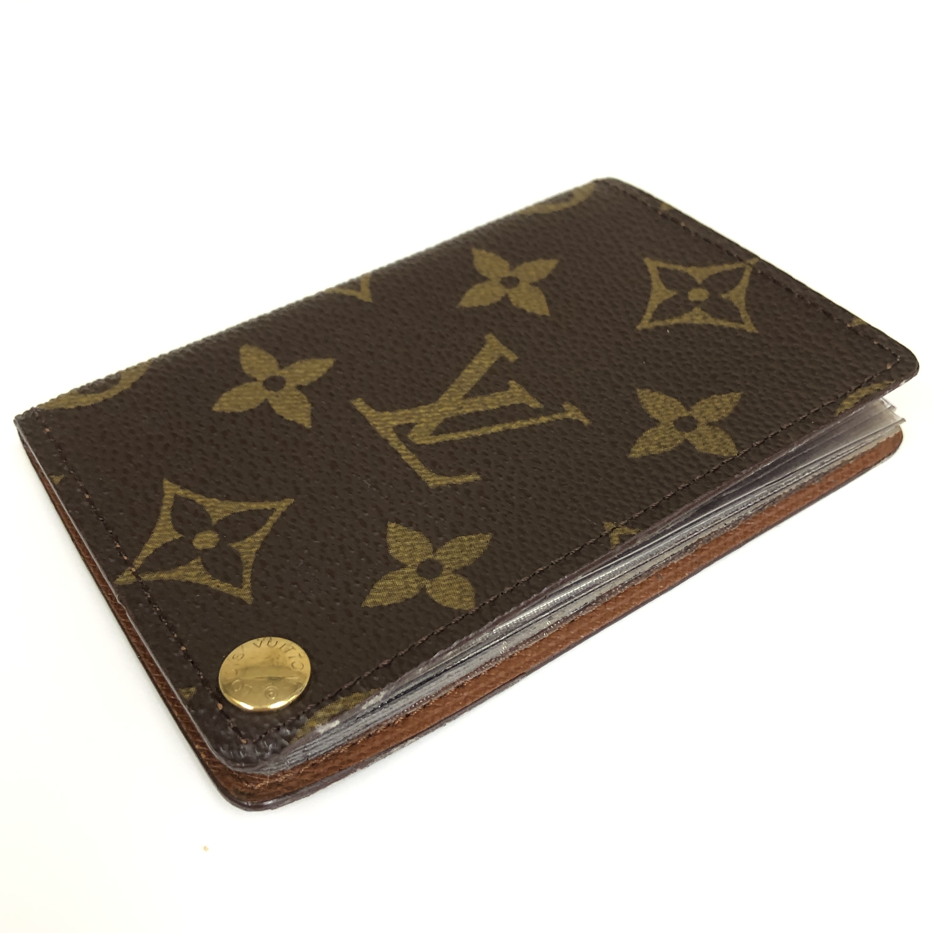 Monogram Portecarte Credit Pression M60937 Card Case CT1917 Business Card Holder Pass Case Card Holder Made in France Wallet — view 3