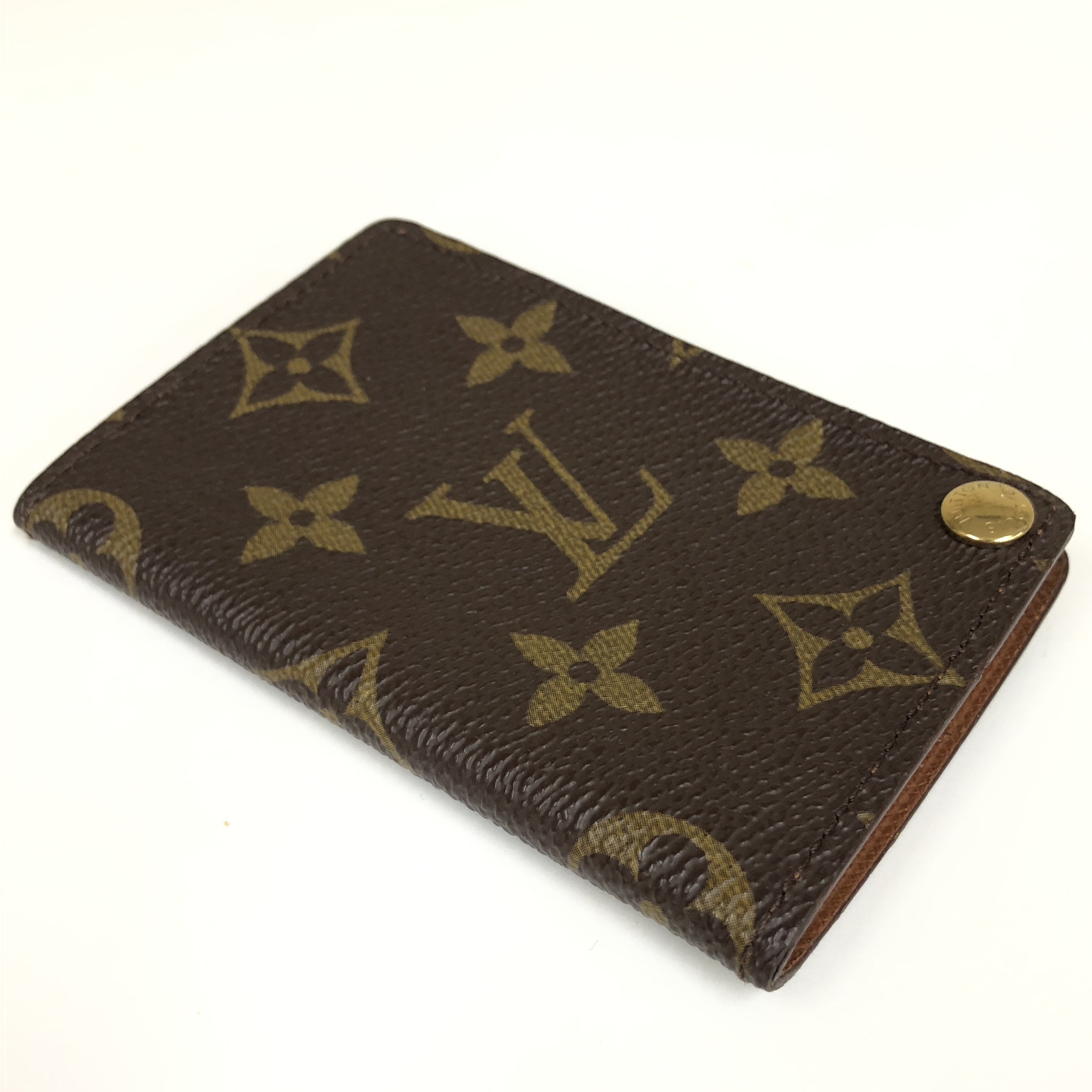 Monogram Portecarte Credit Pression M60937 Card Case CT1917 Business Card Holder Pass Case Card Holder Made in France Wallet — view 4