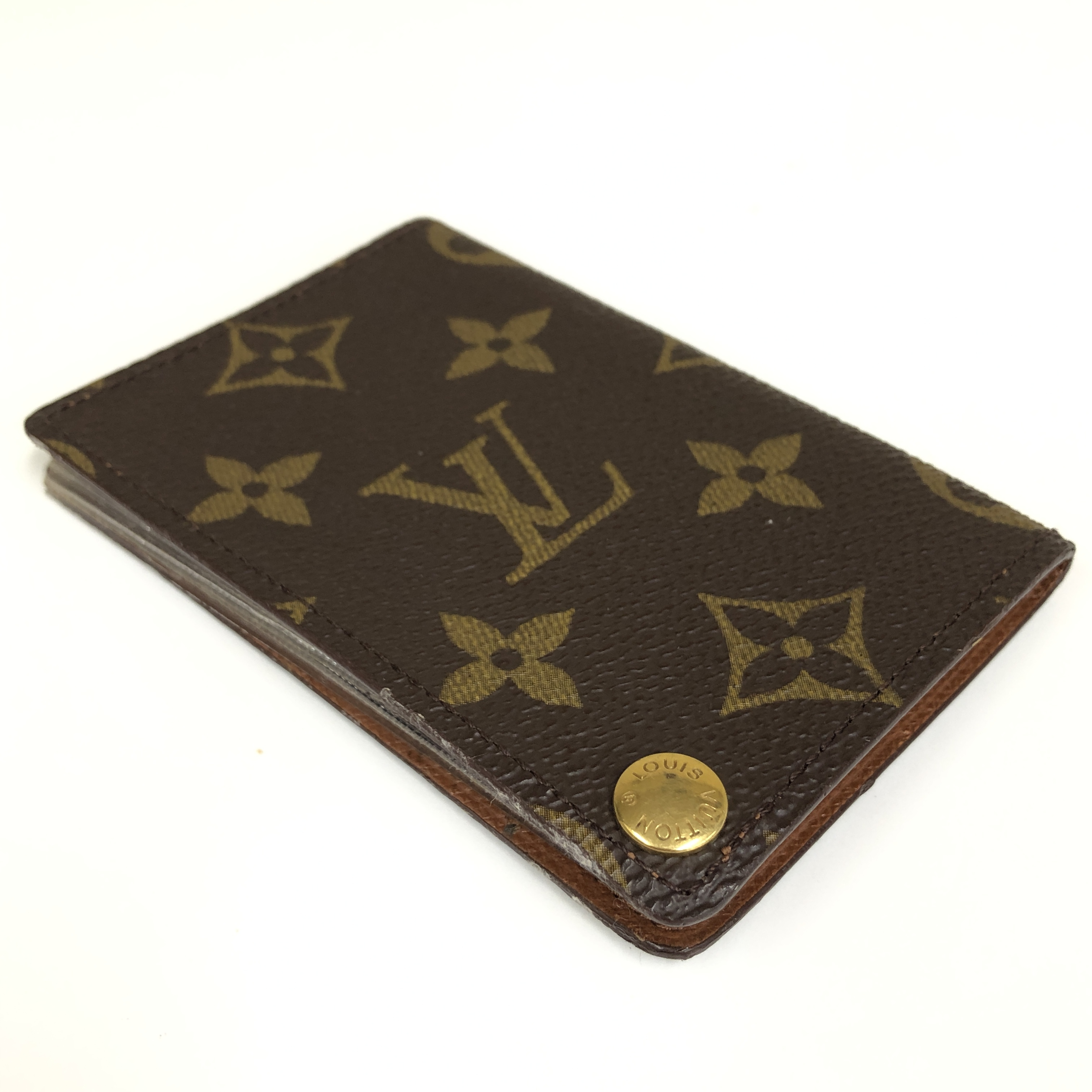 Monogram Portecarte Credit Pression M60937 Card Case CT1917 Business Card Holder Pass Case Card Holder Made in France Wallet — view 6