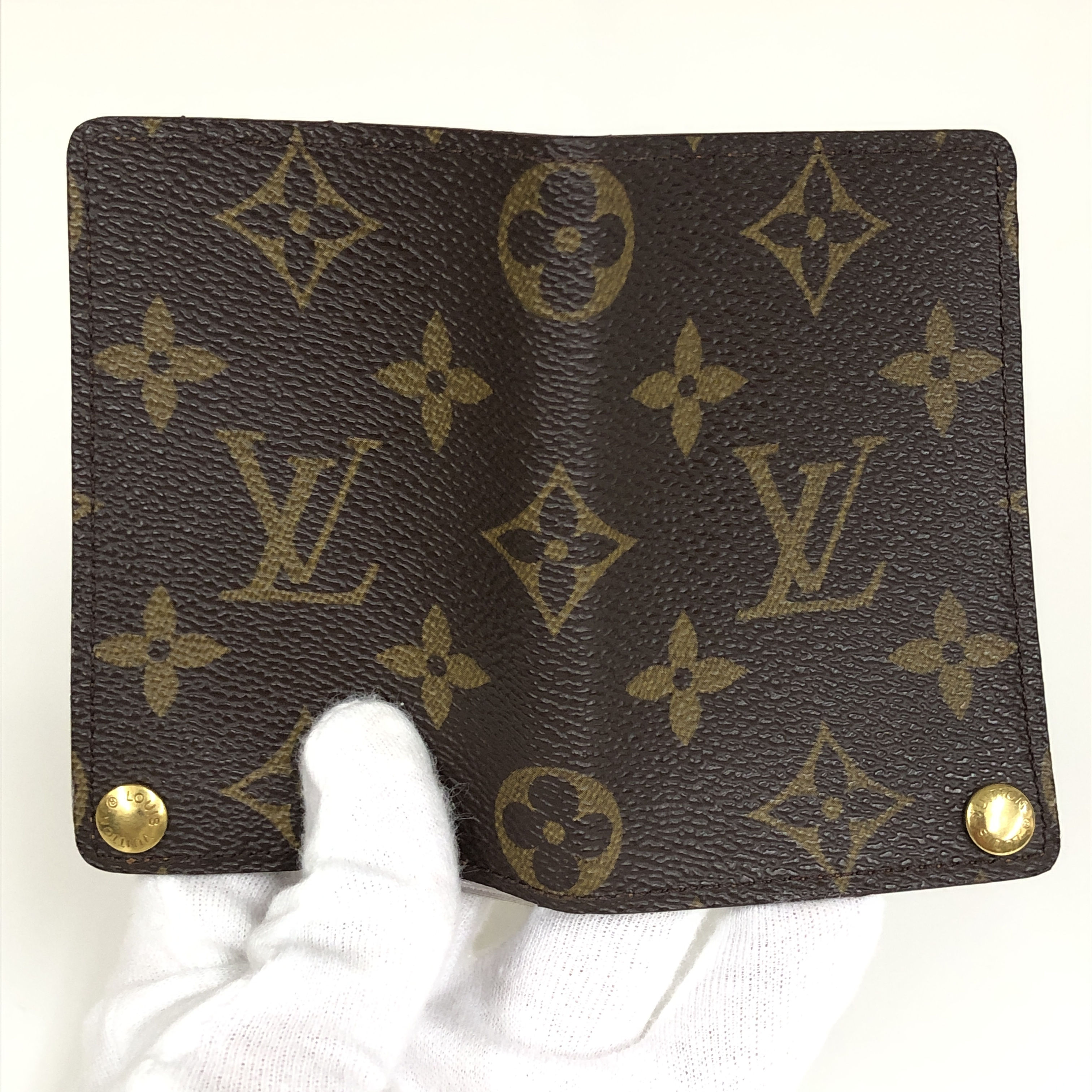 Monogram Portecarte Credit Pression M60937 Card Case CT1917 Business Card Holder Pass Case Card Holder Made in France Wallet — view 7