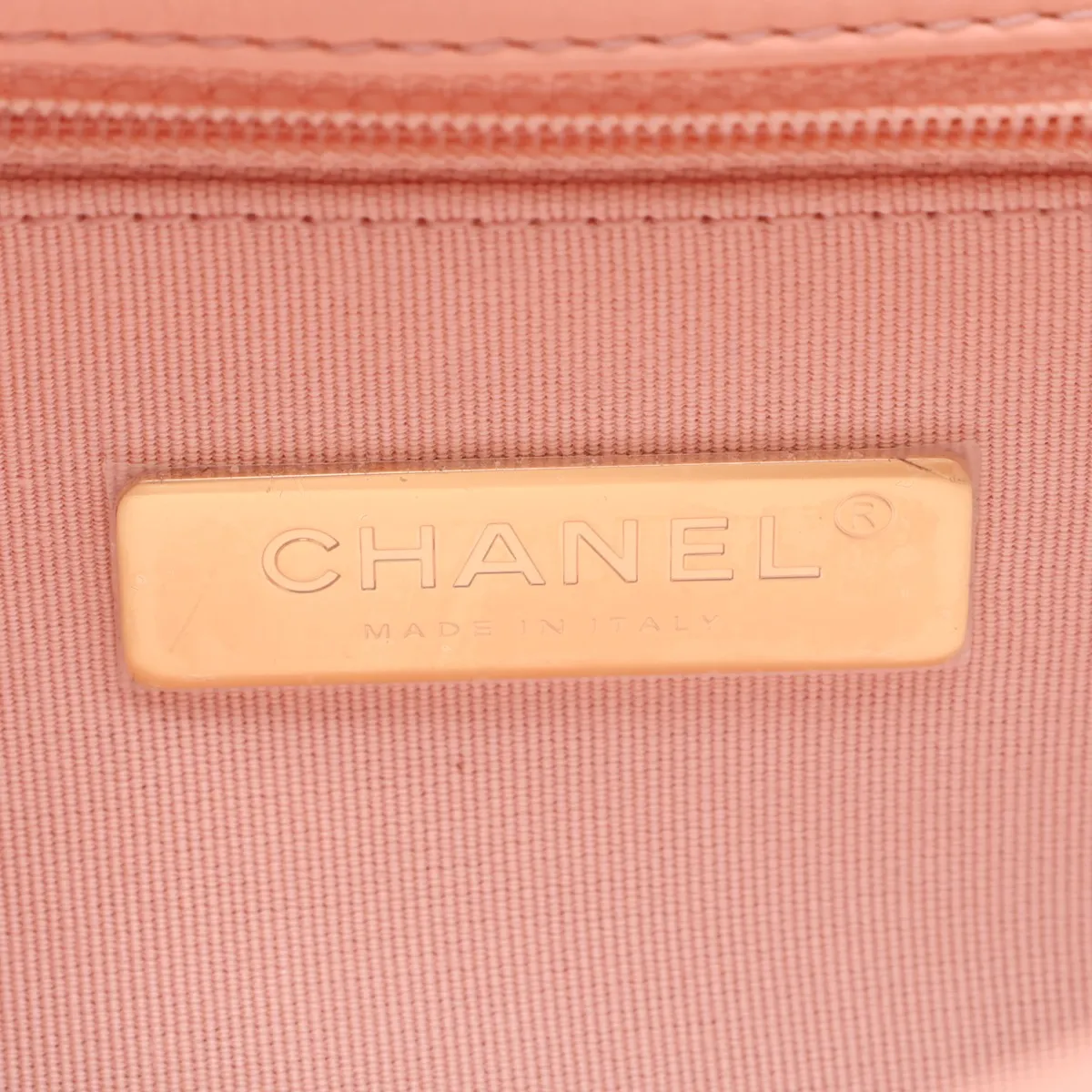 19 Lambskin Chain Shoulder Bag Pink Gold x Silver Hardware L7L92UAC Random Plate AS1160 — view 11