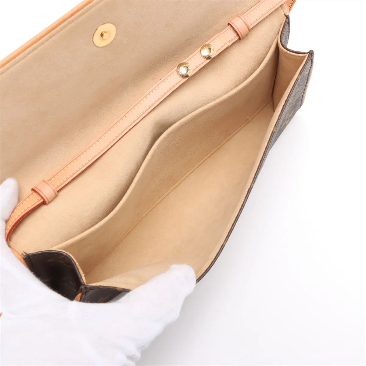 Monogram Pochette Twin GM M51852 FL0031 Brown — view 6