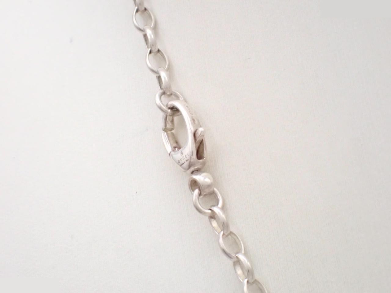 Interlocking G Necklace, 925 Sterling Silver, 14.6g, Chain approx. 56cm — view 2