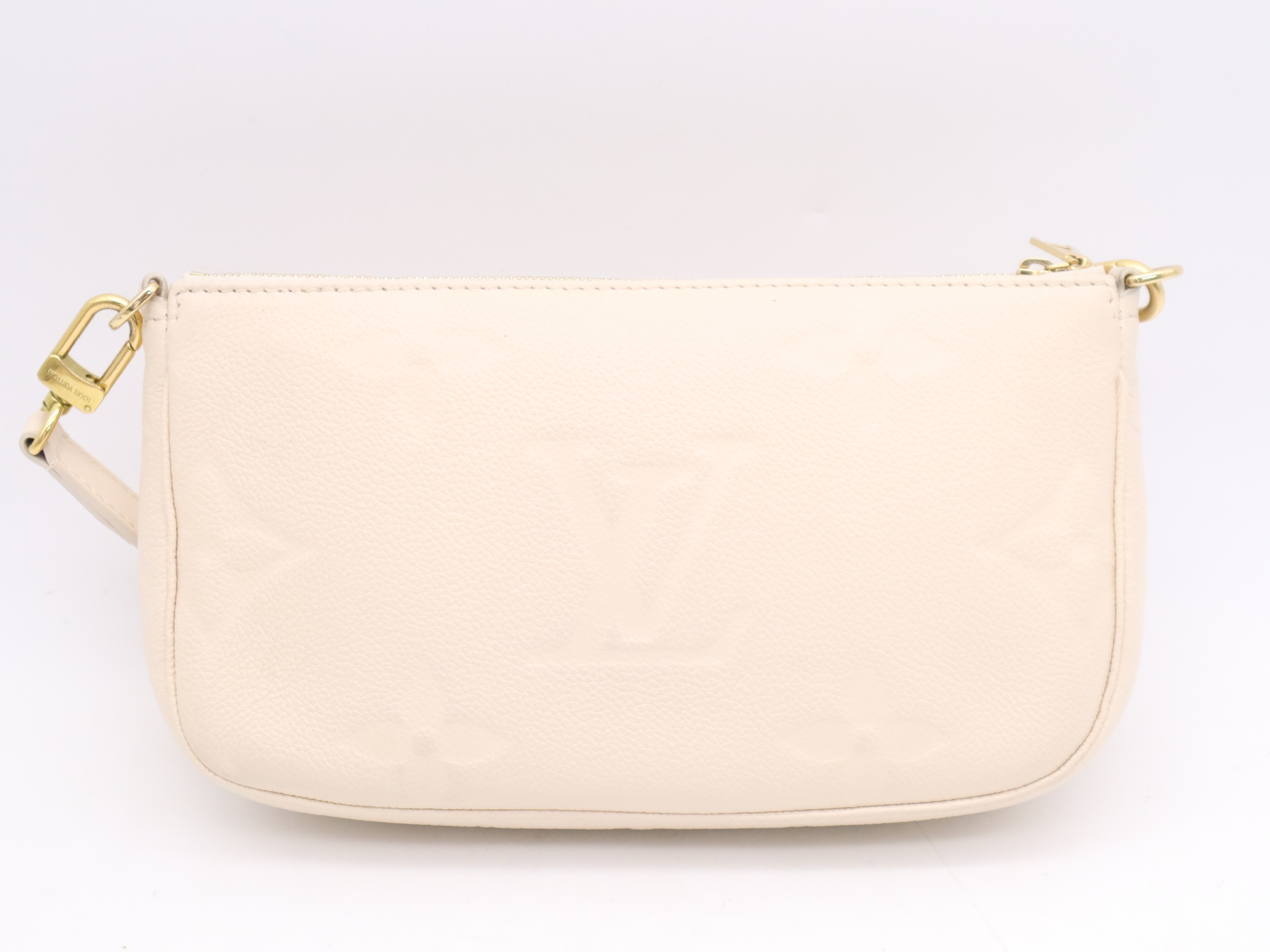 M46568 Monogram Empreinte Multi Pochette Accessoires Cream Shoulder Bag with 2 Shoulder Straps (RFID verified) — view 2