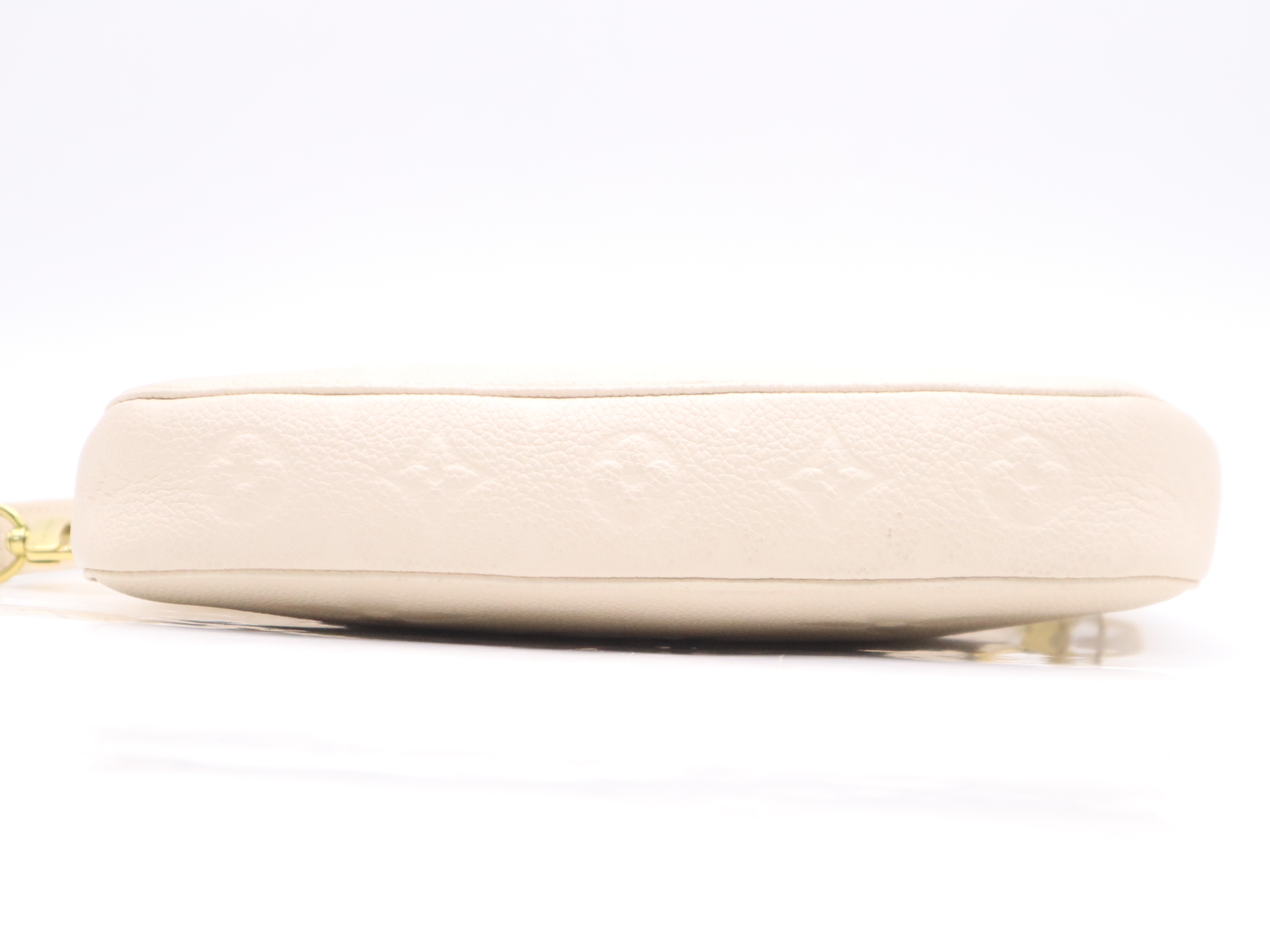 M46568 Monogram Empreinte Multi Pochette Accessoires Cream Shoulder Bag with 2 Shoulder Straps (RFID verified) — view 4