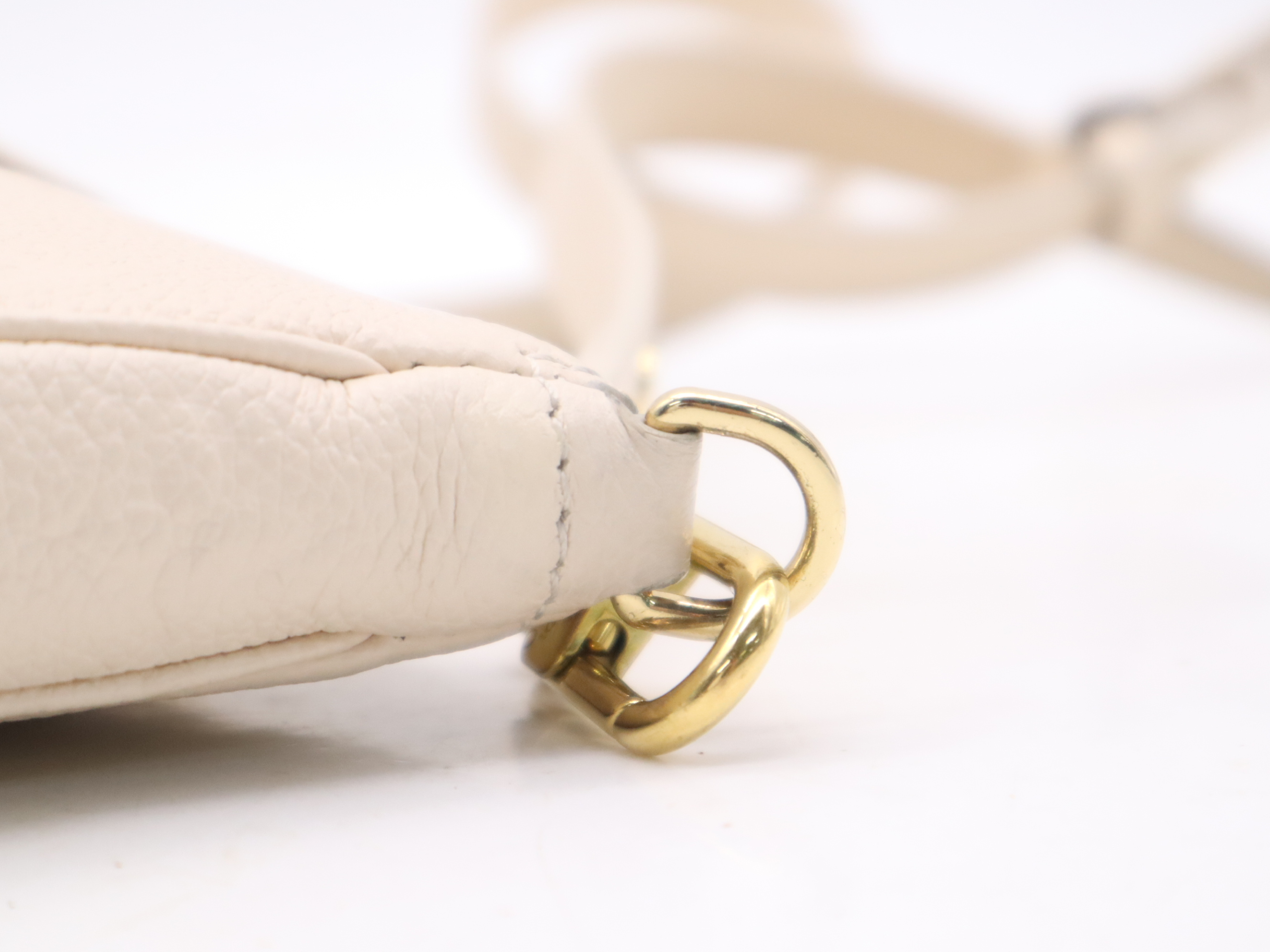 M46568 Monogram Empreinte Multi Pochette Accessoires Cream Shoulder Bag with 2 Shoulder Straps (RFID verified) — view 7