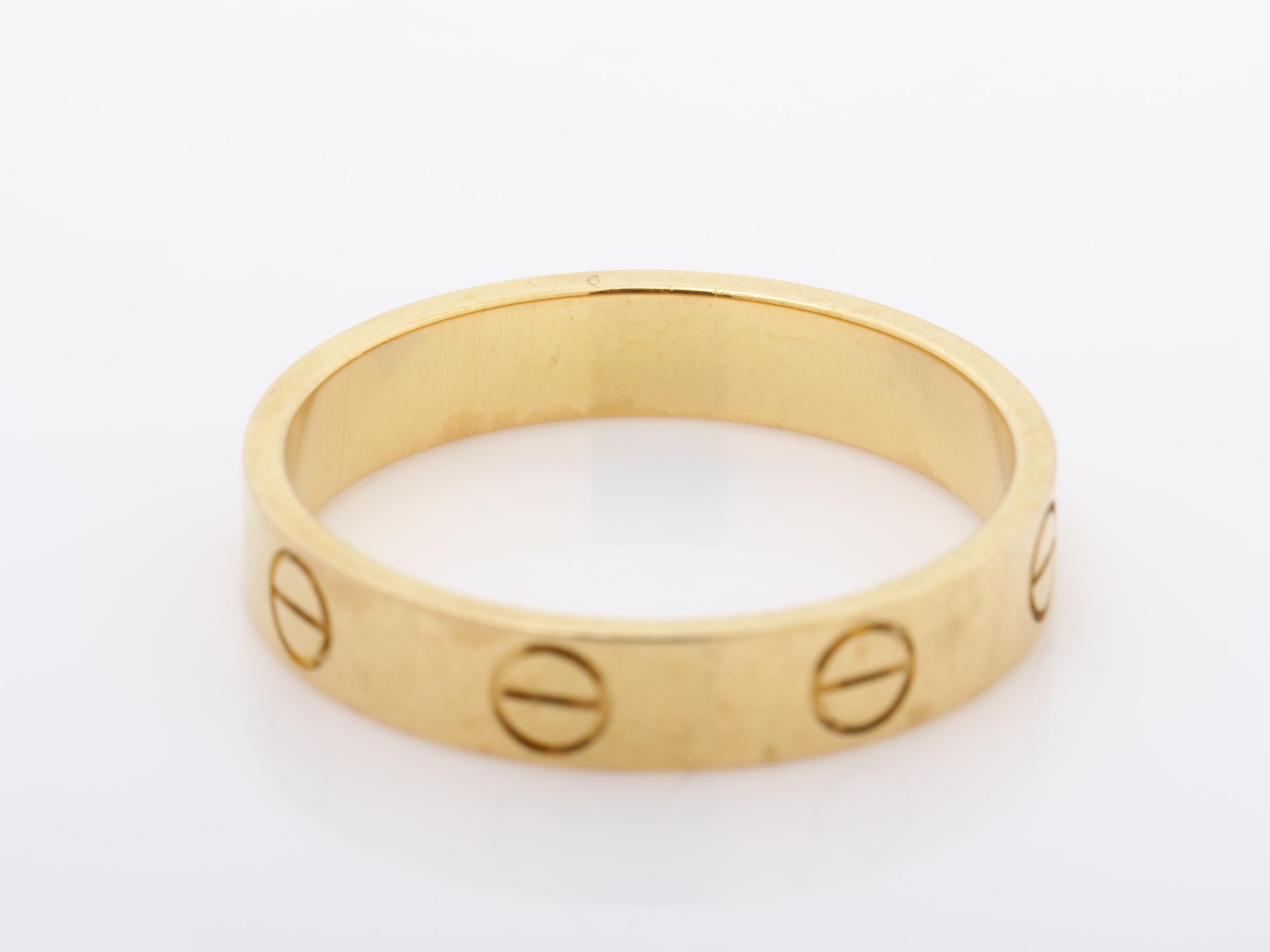 Au750PG Mini Love Ring #53 KNQ852 3.1g — view 4