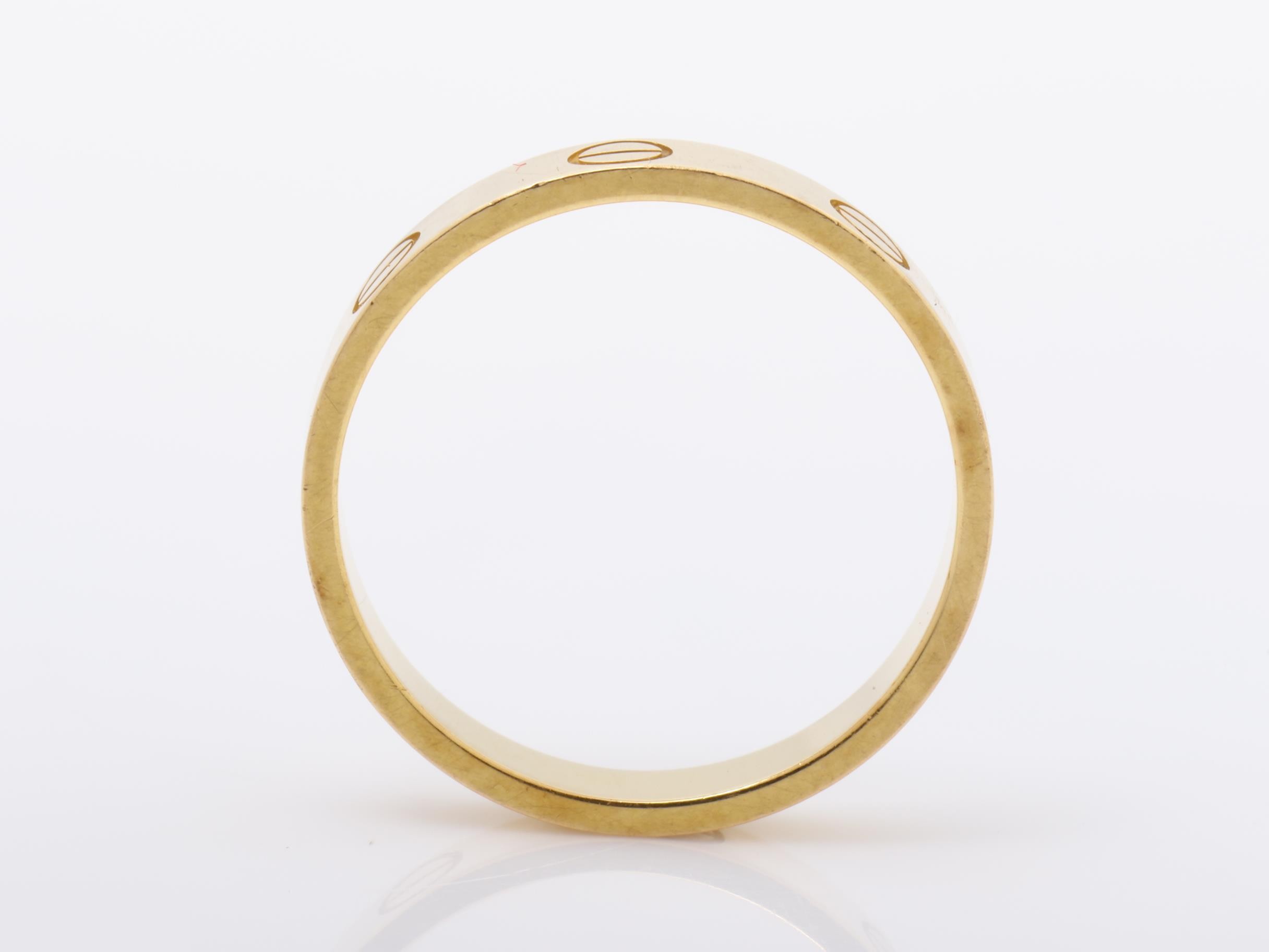 Au750PG Mini Love Ring #53 KNQ852 3.1g — view 5