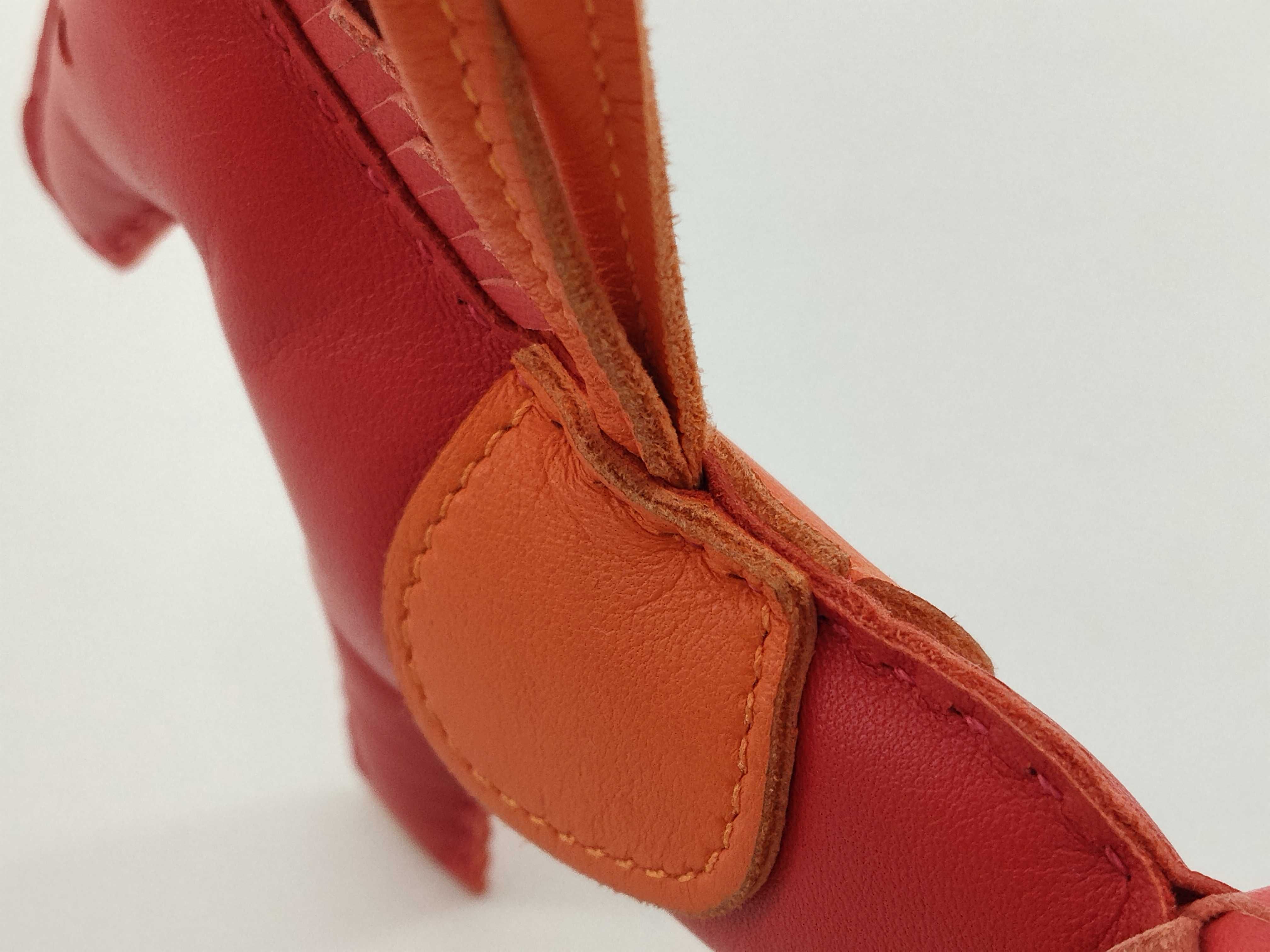 Rodeo Charm GM Bag Charm Leather Red Brown Camel Charm — view 7