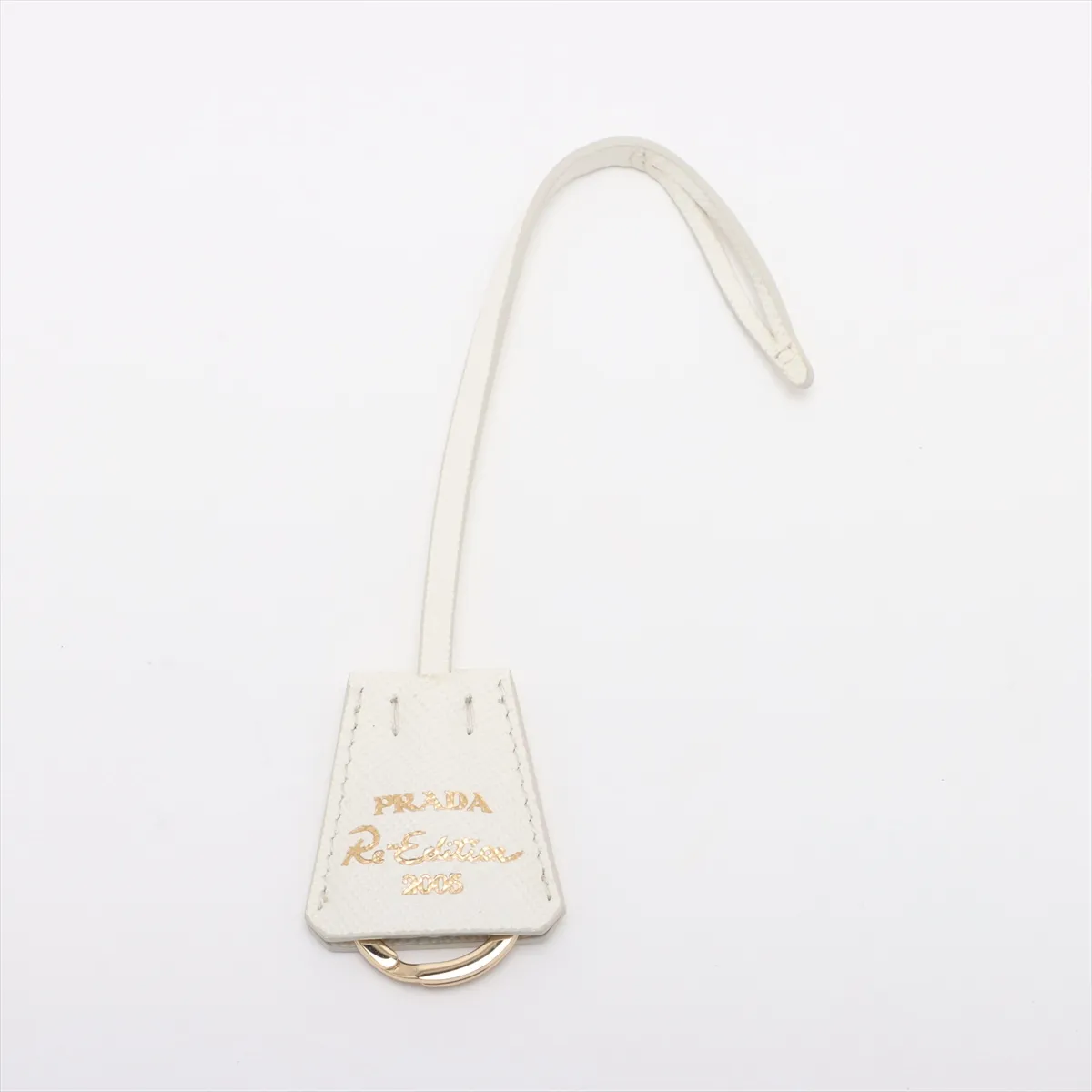 Saffiano Leather Shoulder Bag, White — view 9
