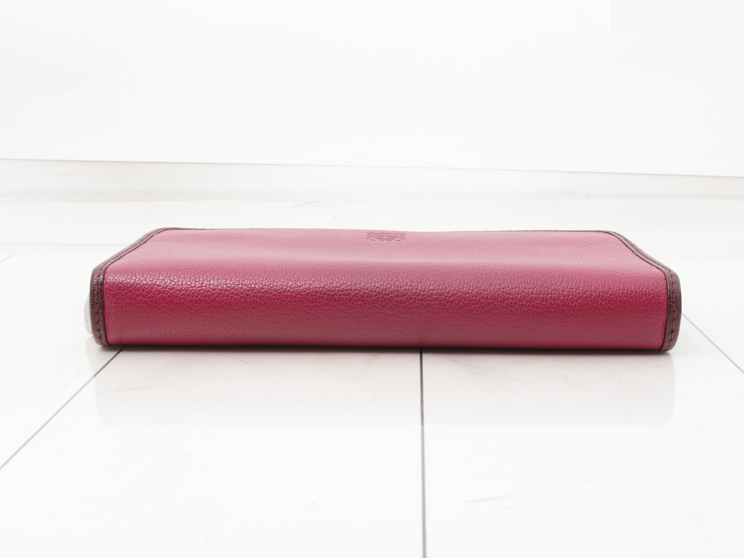 Anagram Long Wallet, Around Zip, Pink, 101304 — view 3