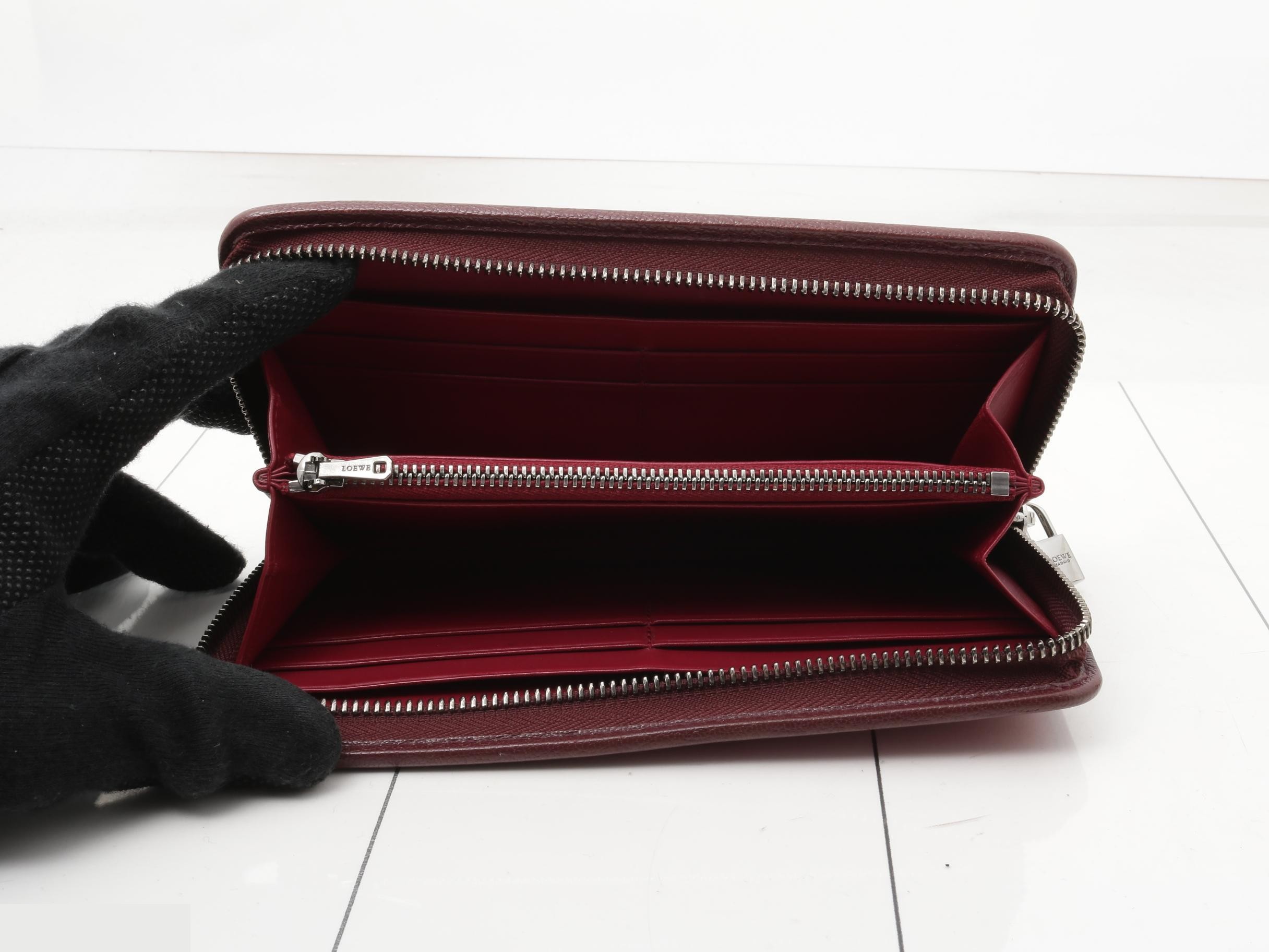 Anagram Long Wallet, Around Zip, Pink, 101304 — view 4