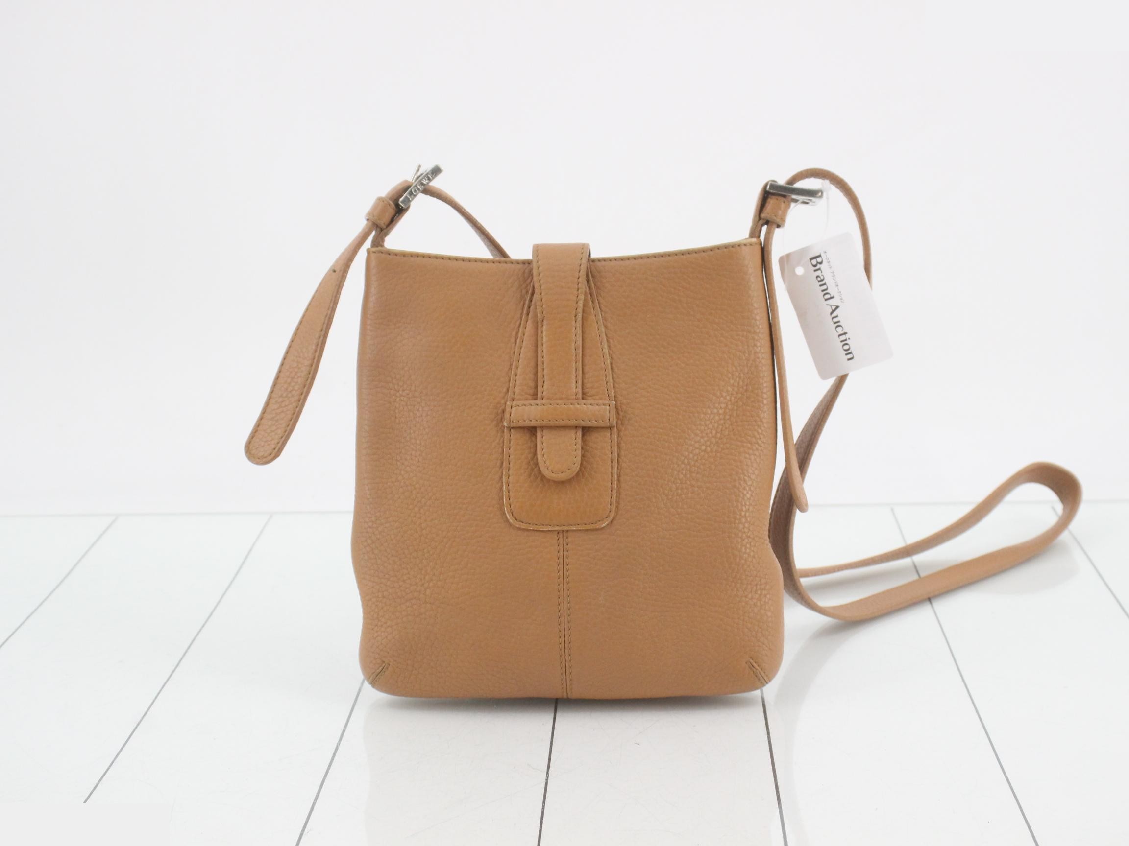 Leather shoulder bag, brown — view 2