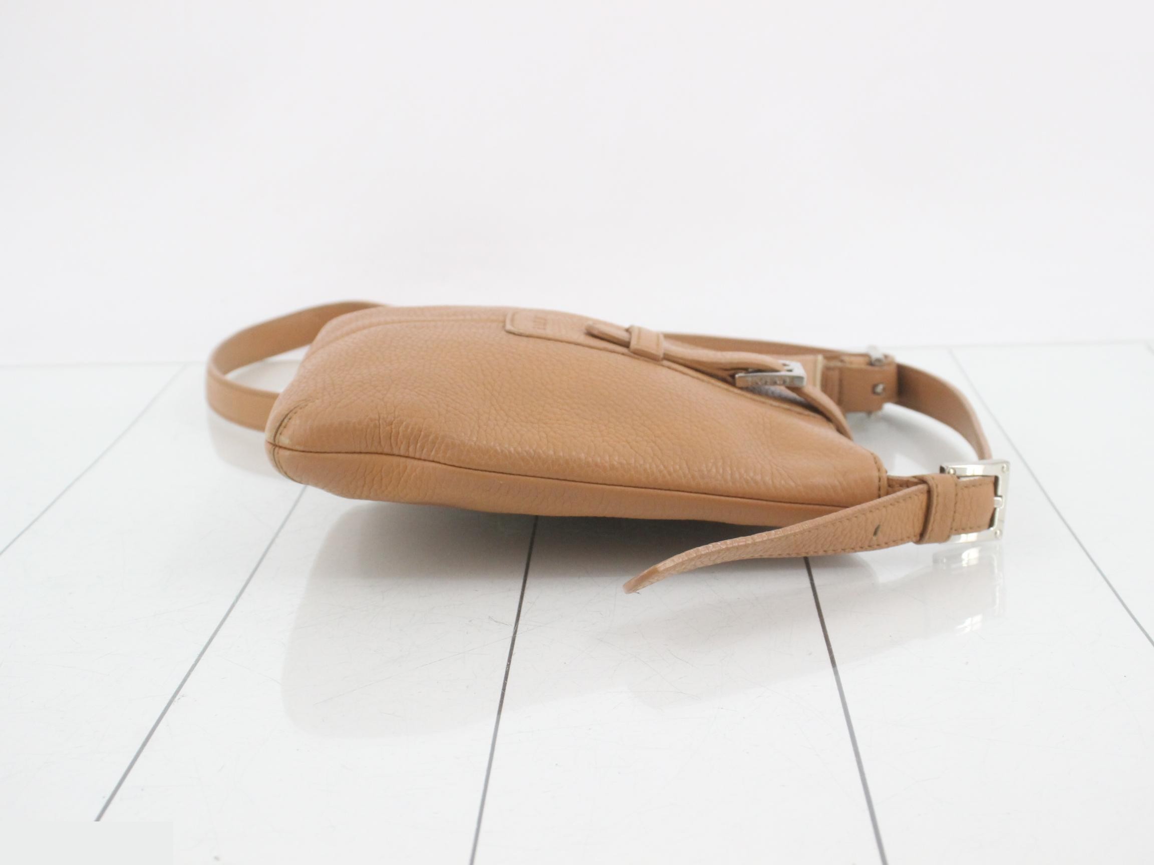 Leather shoulder bag, brown — view 3