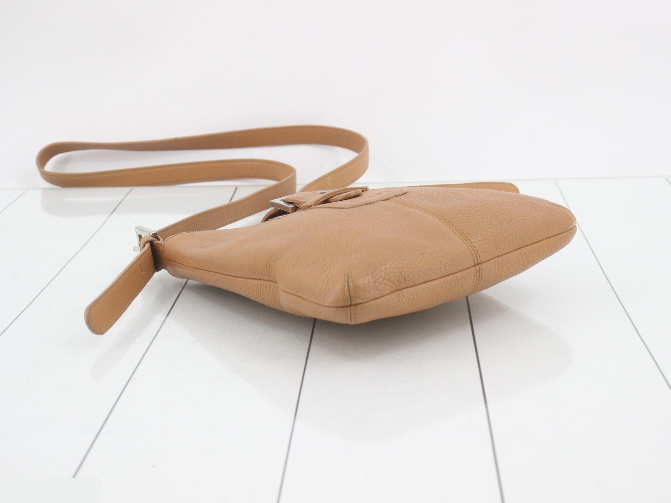 Leather shoulder bag, brown — view 5