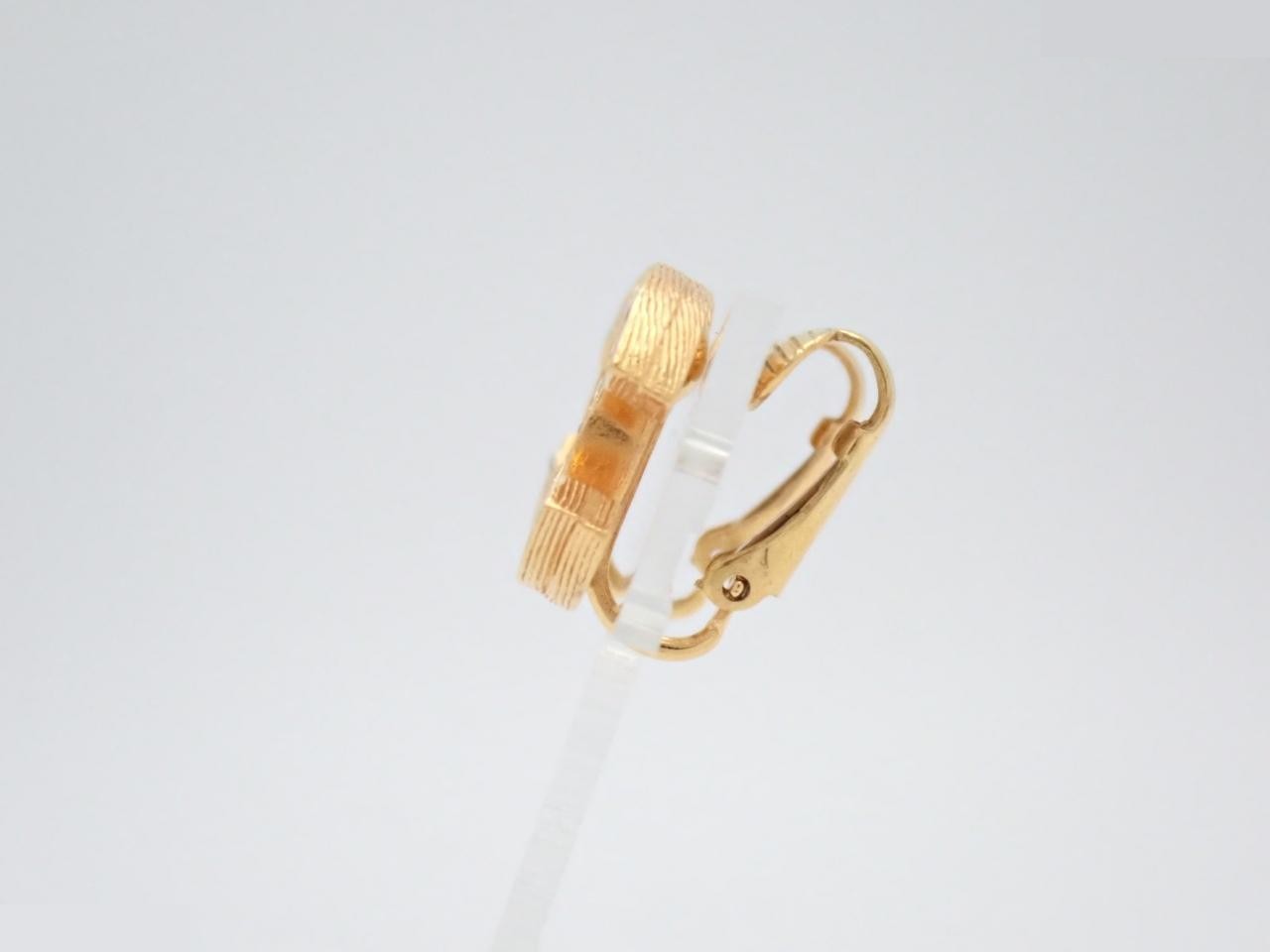 Earrings with Coco Mark design, gold. — view 3