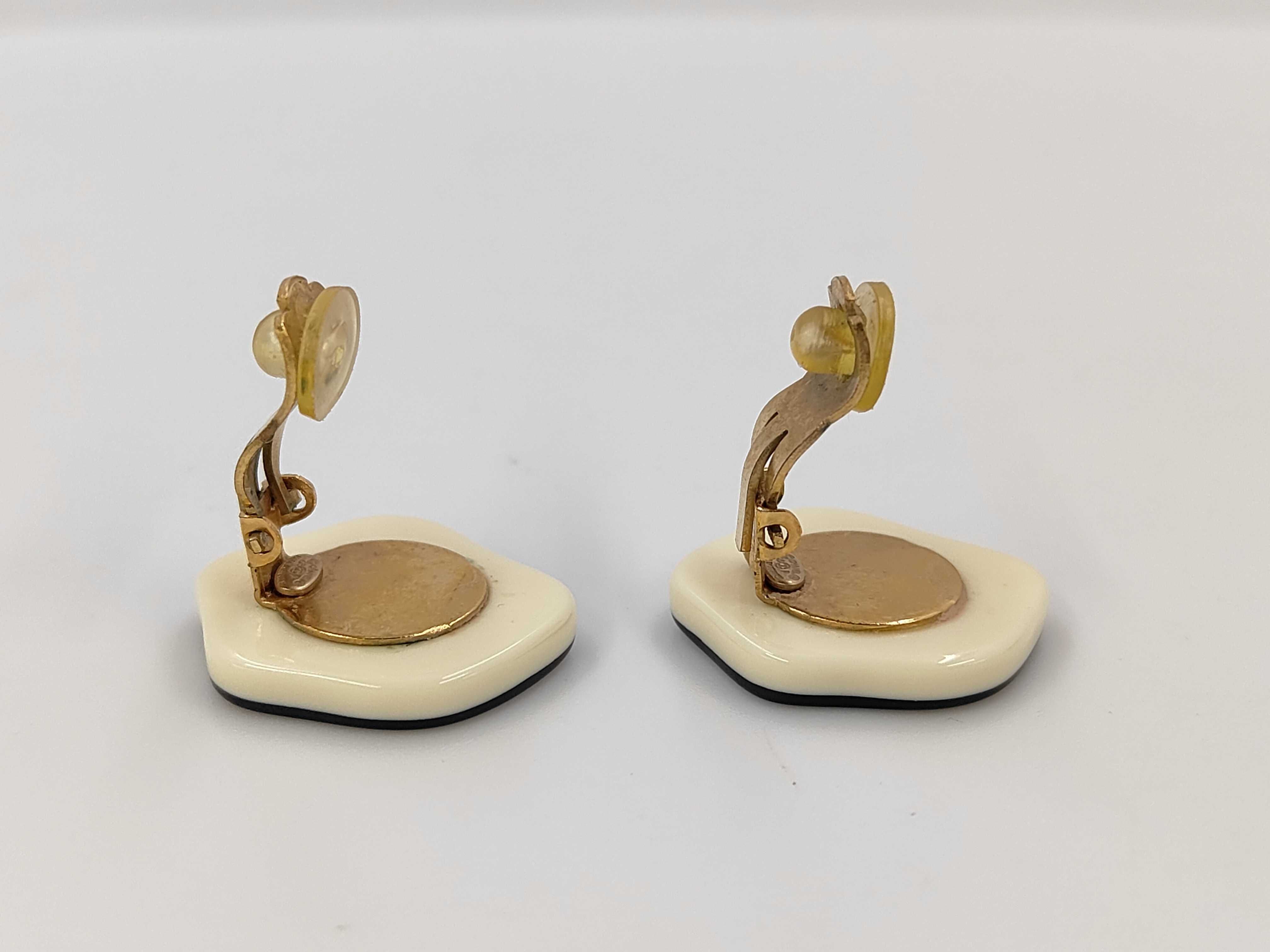 Camellia Earrings, White (03P) — view 3