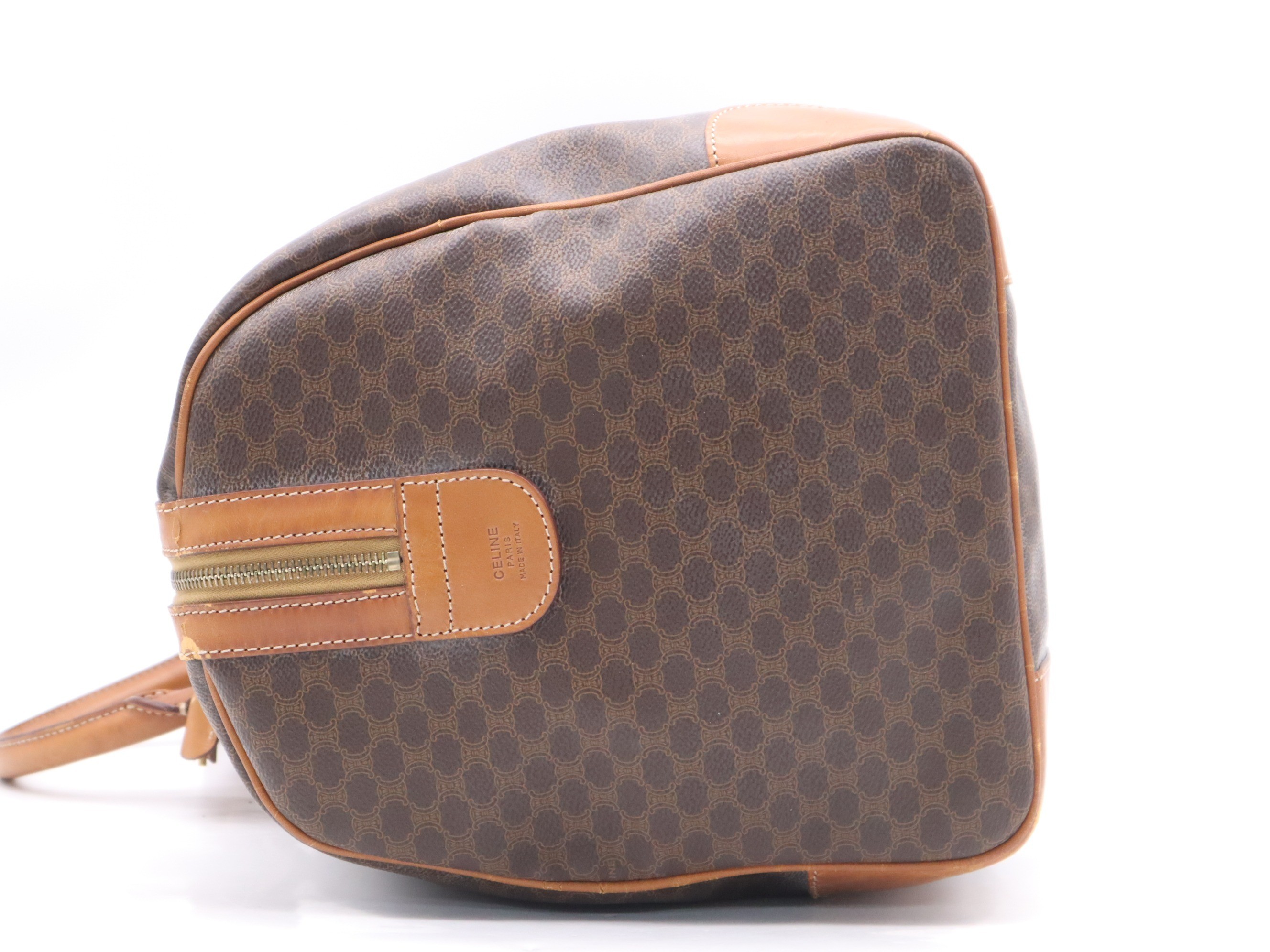 Leather Macadam Boston Bag with Key, Clochette, and Name Tag — view 3