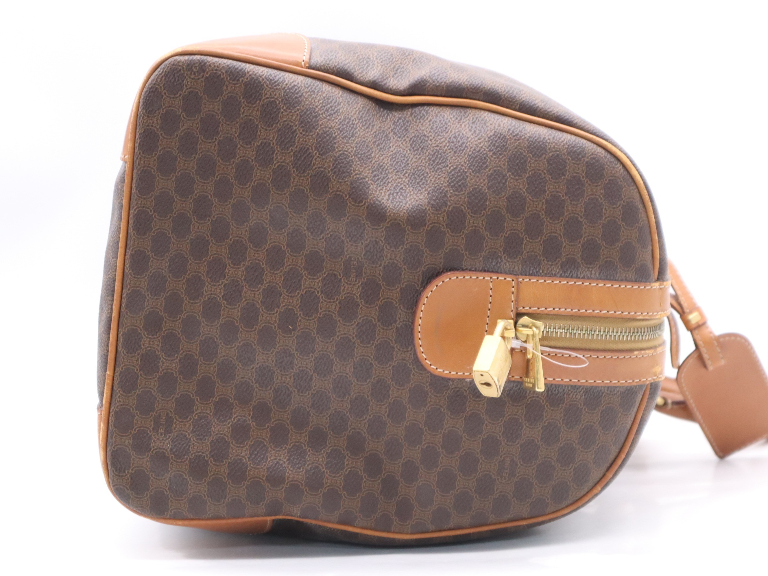 Leather Macadam Boston Bag with Key, Clochette, and Name Tag — view 5