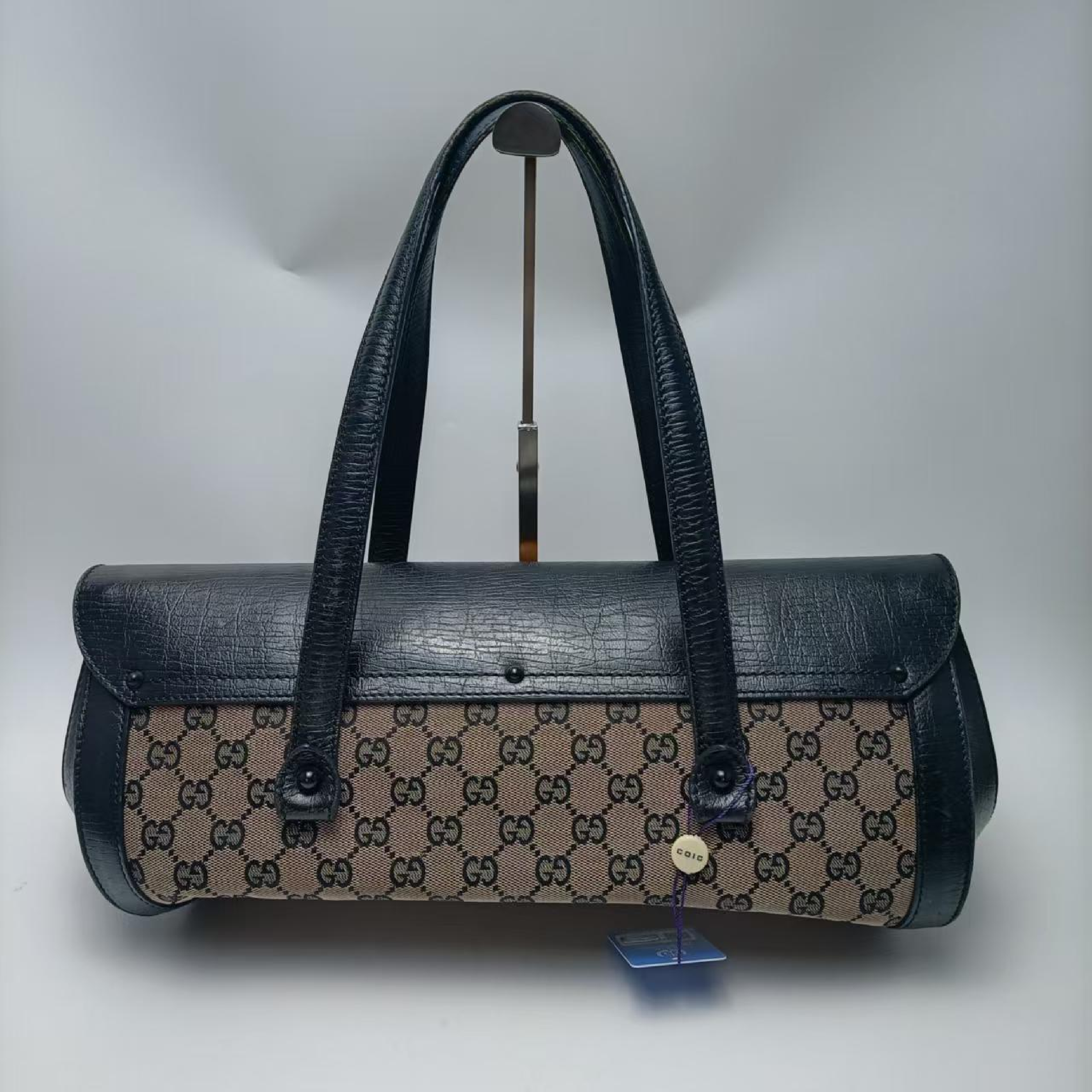 bamboo canvas shoulder bag 111715 shoulder bag — view 2