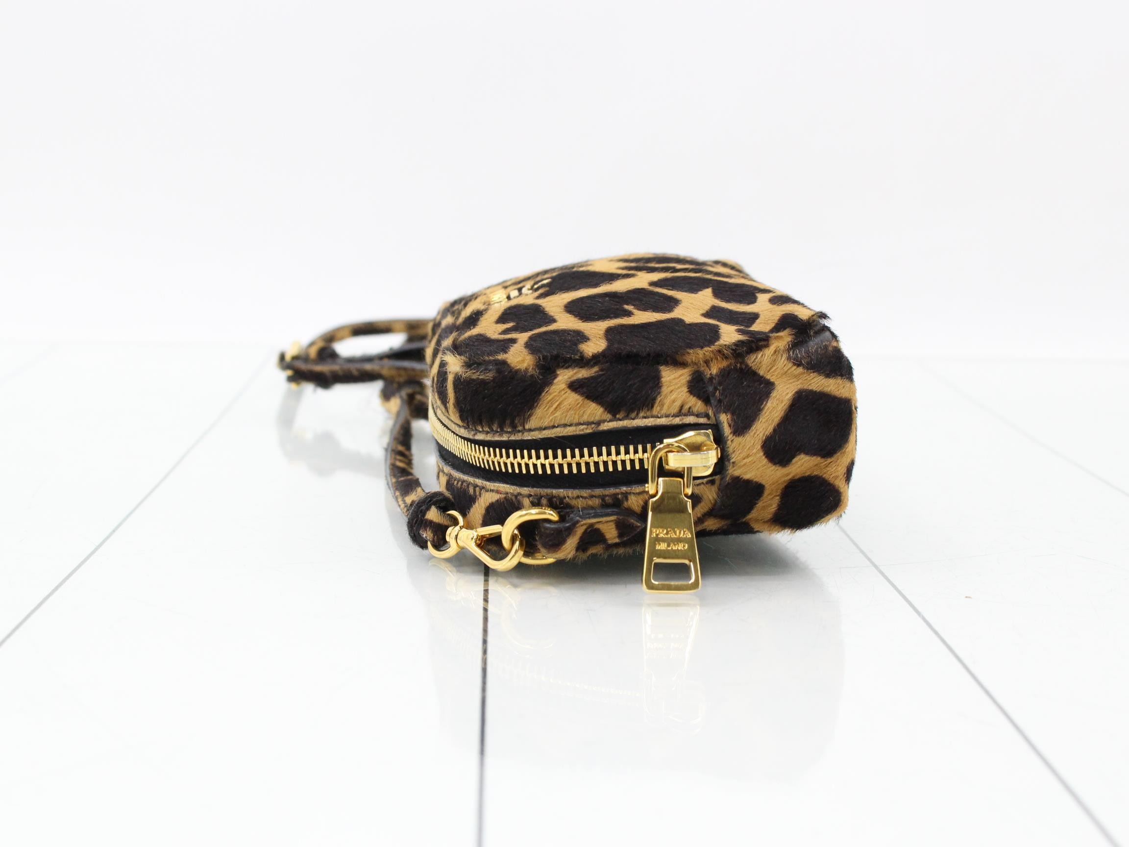 Other lines: Bags & Shoulder Bags, Leopard Print, Calf Hair, Mini Bag, Brown — view 4